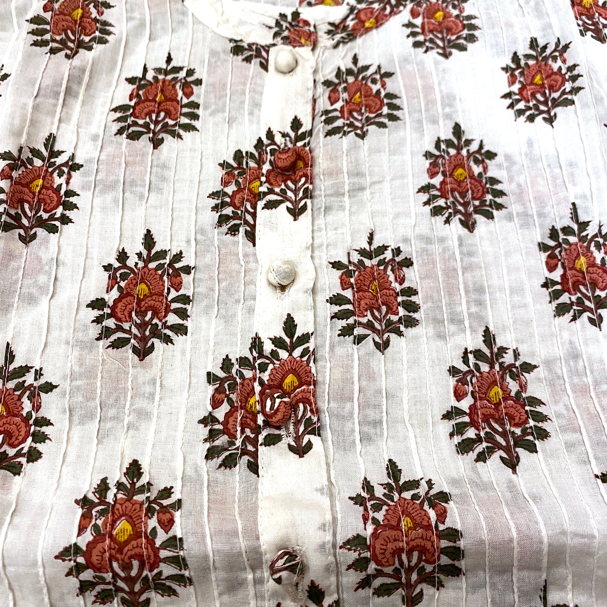 DB Block Print Top-6 Styles- Choose Size & Style - Vintage India NYC