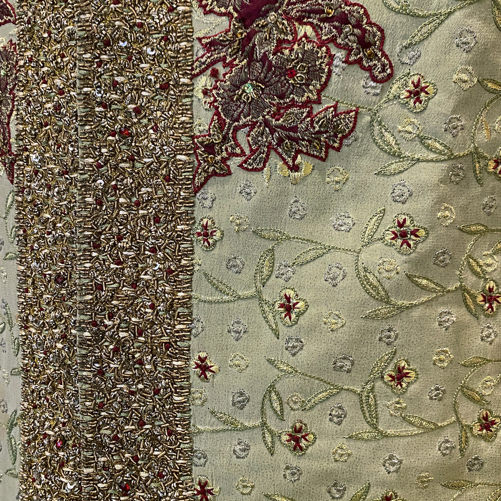 Vintage Pista Sage Sherwani - Vintage India NYC