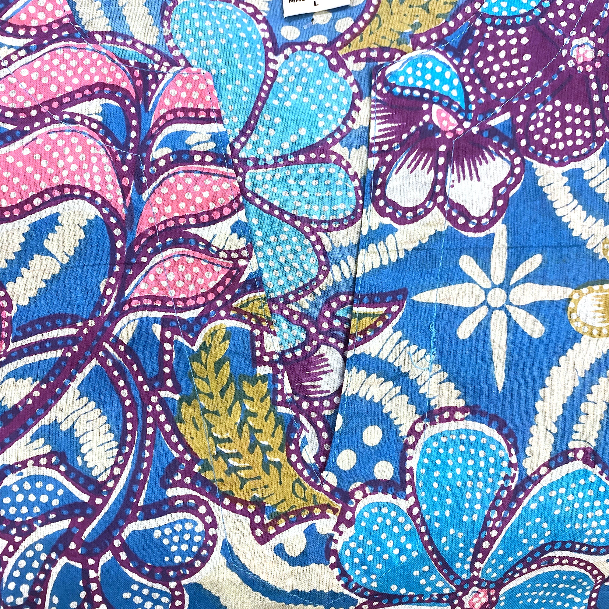 Floral Kurti Top 35 - Vintage India NYC