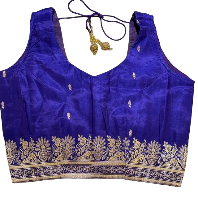 Brocade Saree Blouses-Size 40 - Vintage India NYC