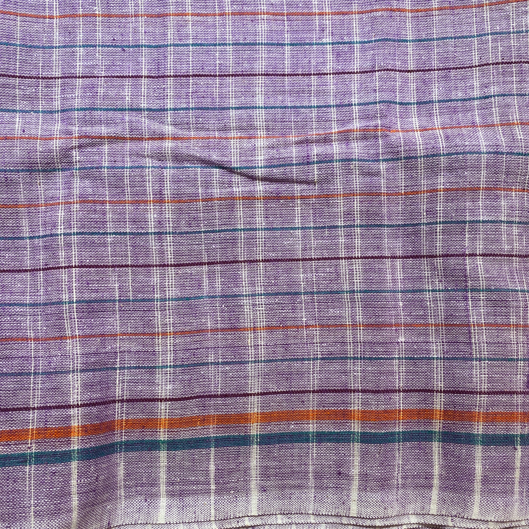 Plaid Check Gamchha Towel - Vintage India NYC