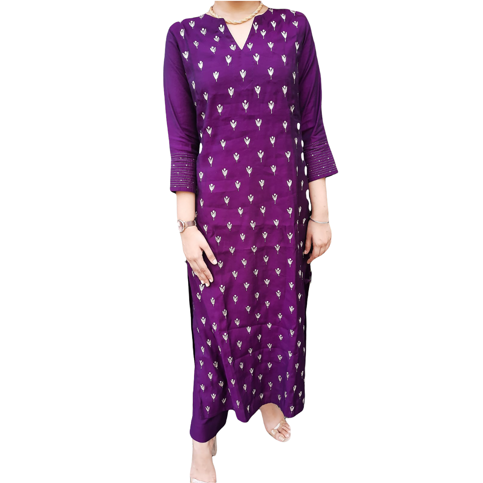 Purple Kurta Set - Vintage India NYC