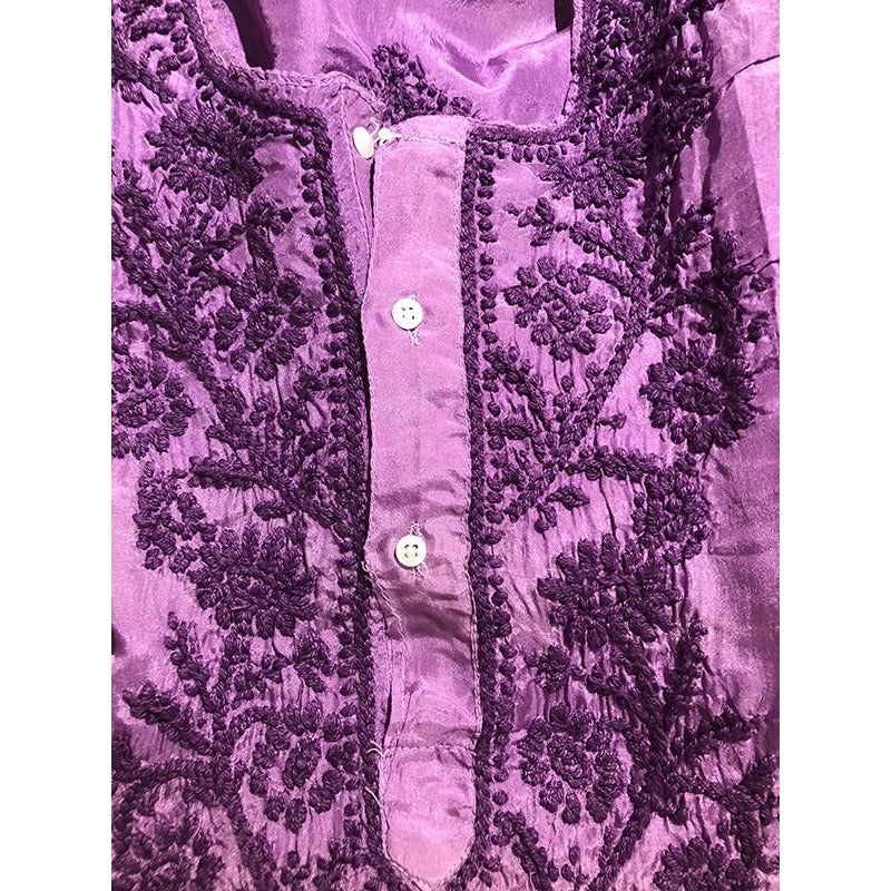 OS Silk Kurta Mid length-5 Colors - Vintage India NYC