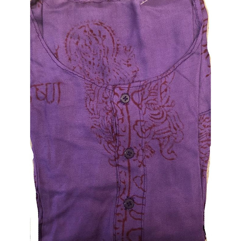Om print shirt - Vintage India NYC