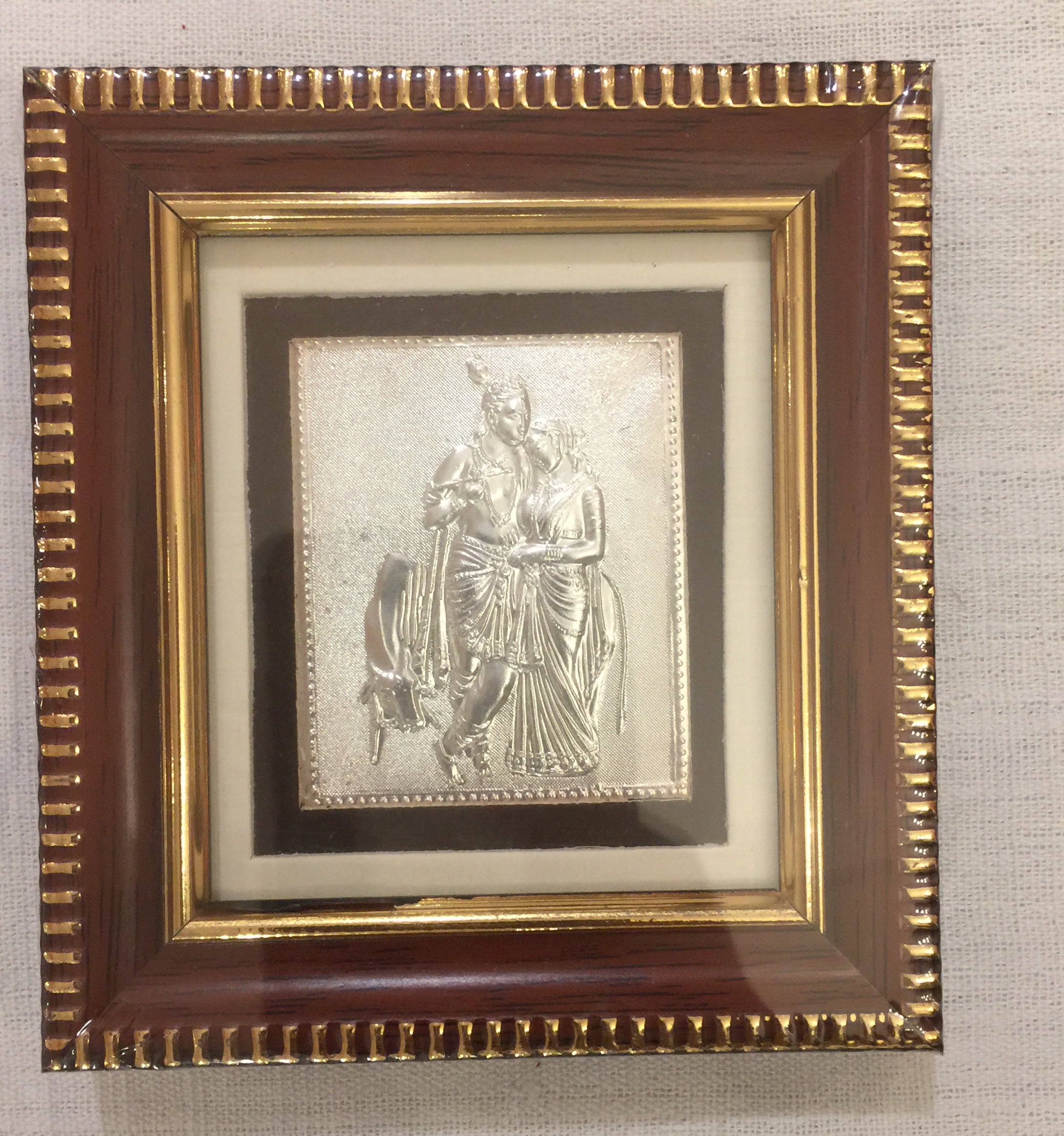Hindu God & Goddess Religious Silver Frames AUJ Silver (.999) 51 - Vintage India NYC