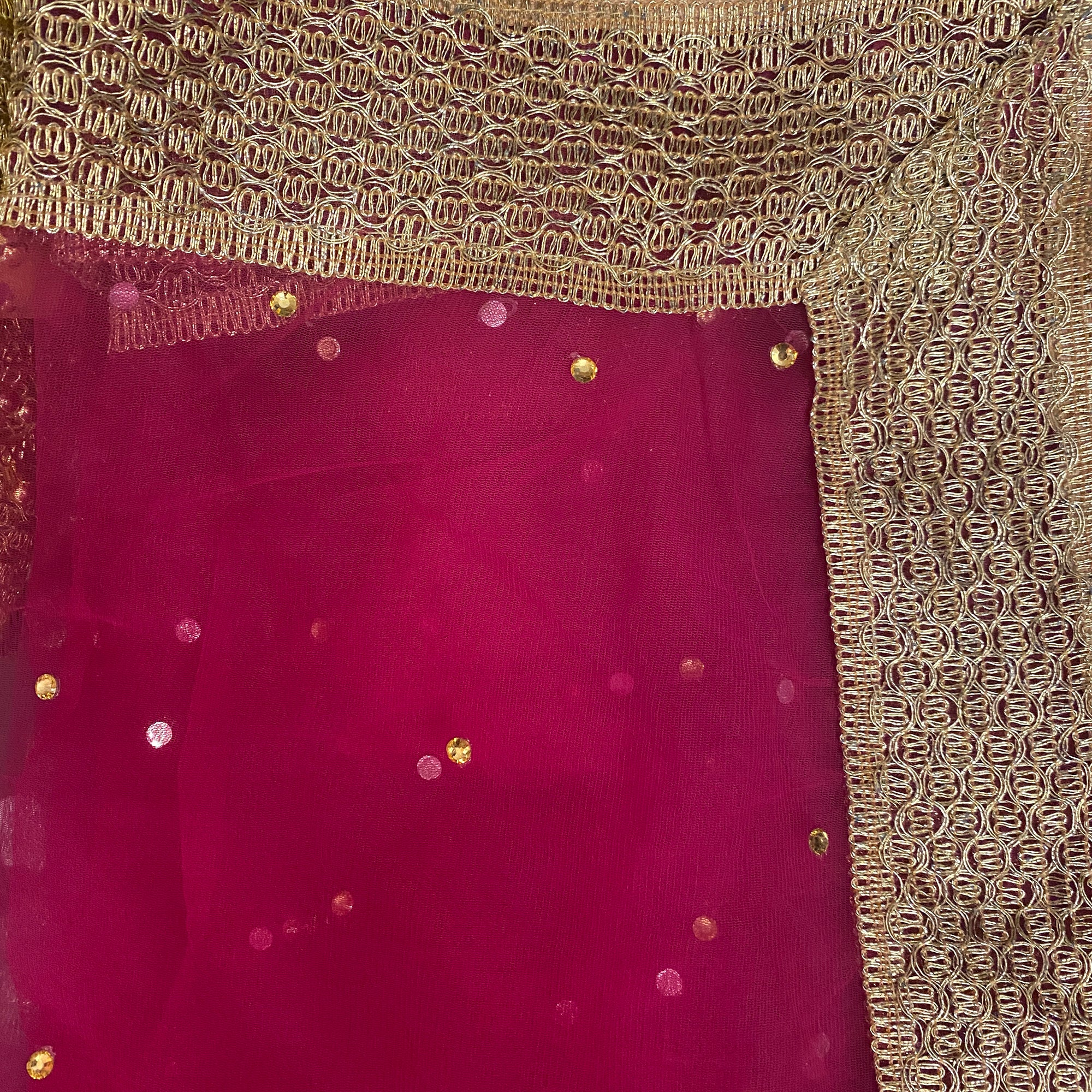 DT Stonework Dupatta - Vintage India NYC