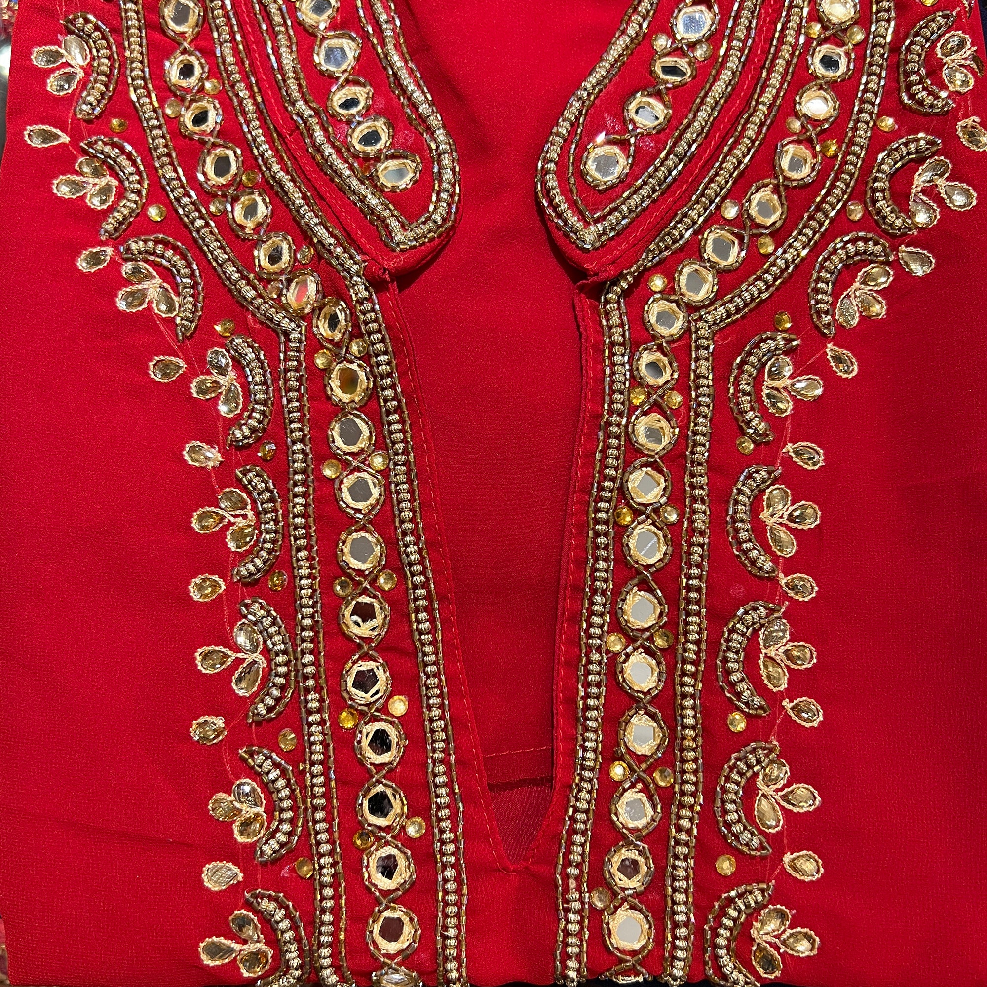 DT Georgette Kurti Size 40 - Vintage India NYC