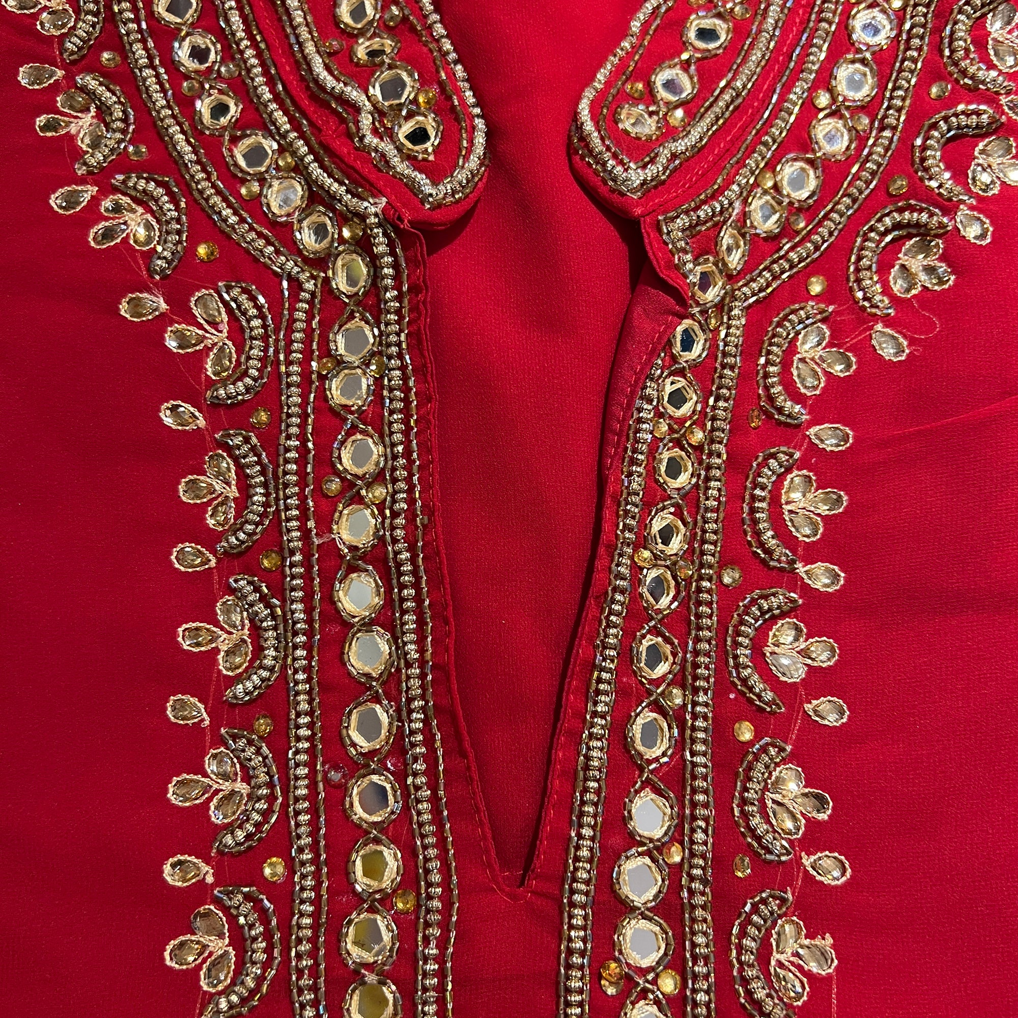 DT Georgette Kurti Size 38 - Vintage India NYC