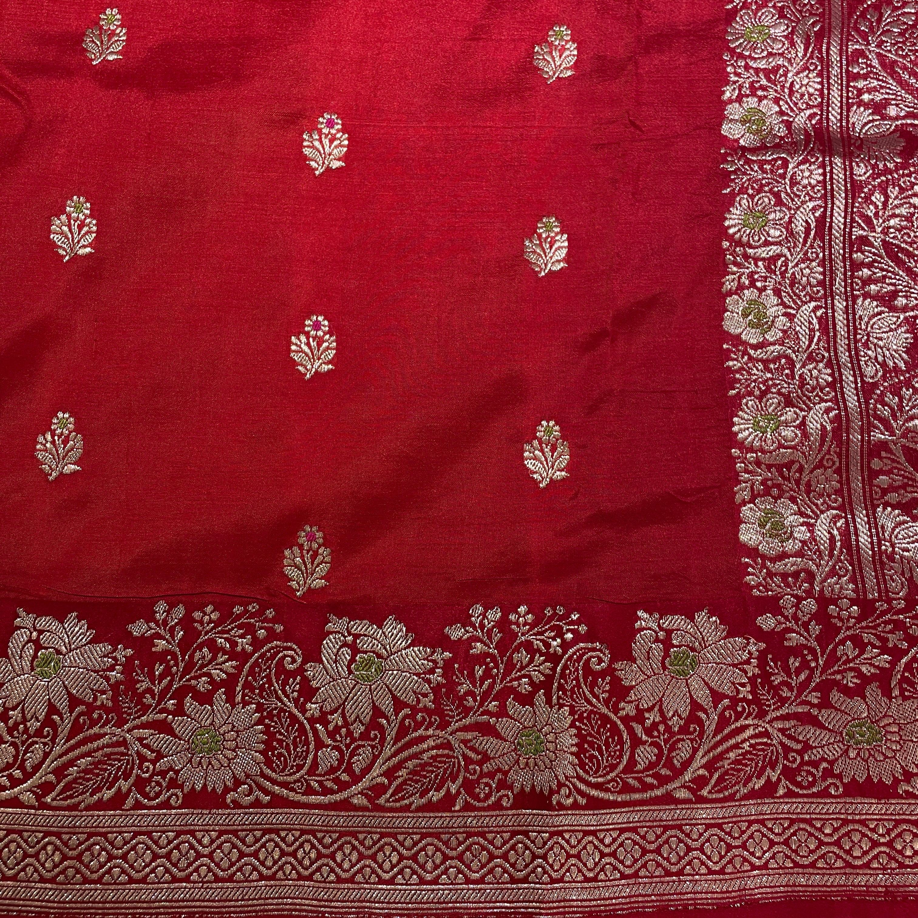 Vintage Banarasi Saree w Blouse Piece-805 - Vintage India NYC