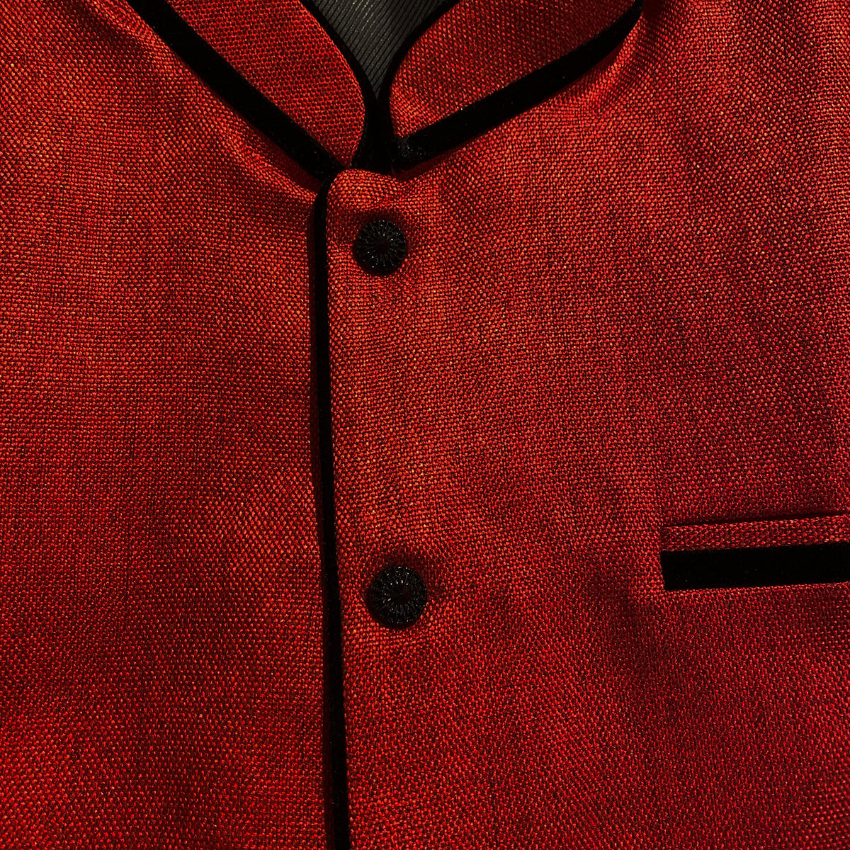 Red Jute Vest - Vintage India NYC