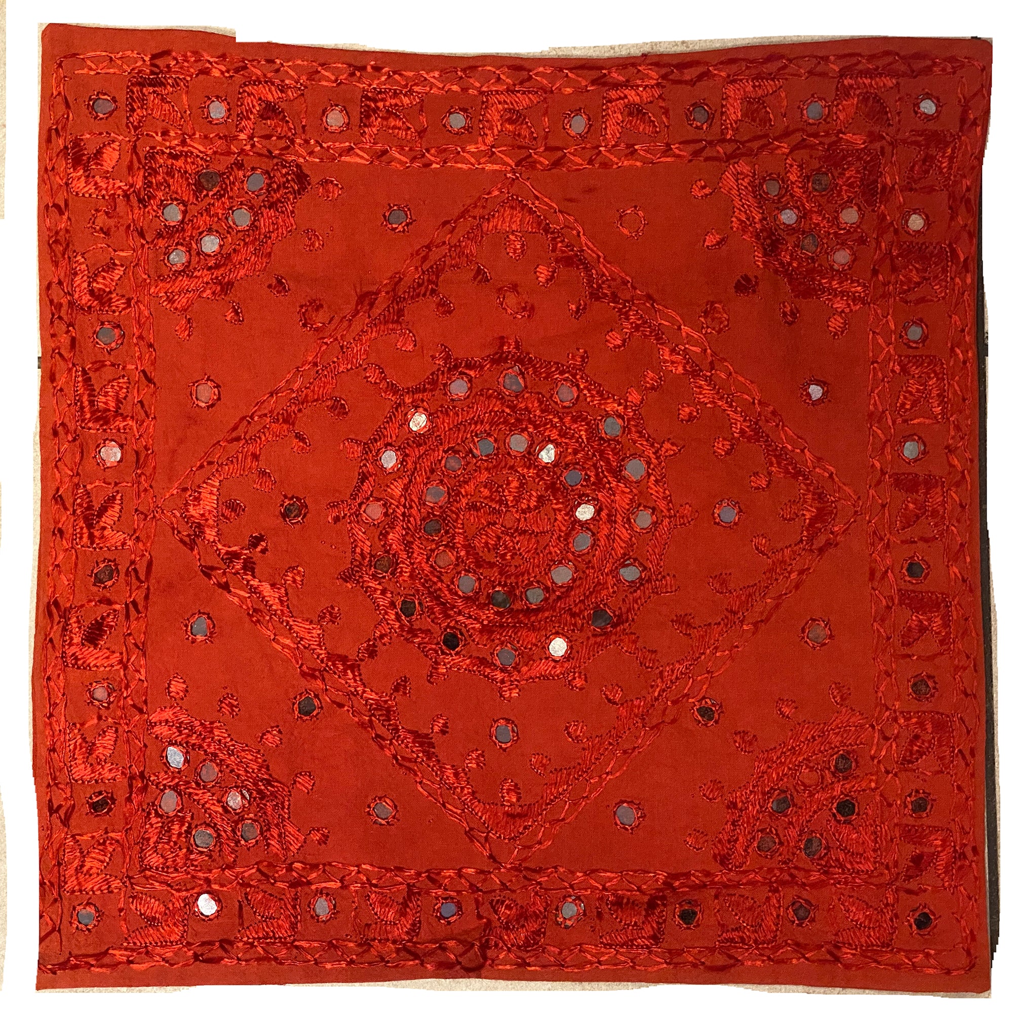 JM Mirrorwork Pillow Covers-7 Colors - Vintage India NYC