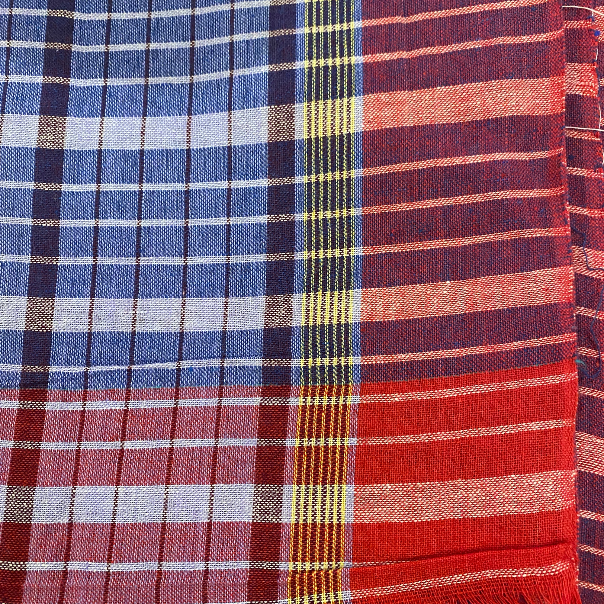 Plaid Gamcha Towel - Vintage India NYC