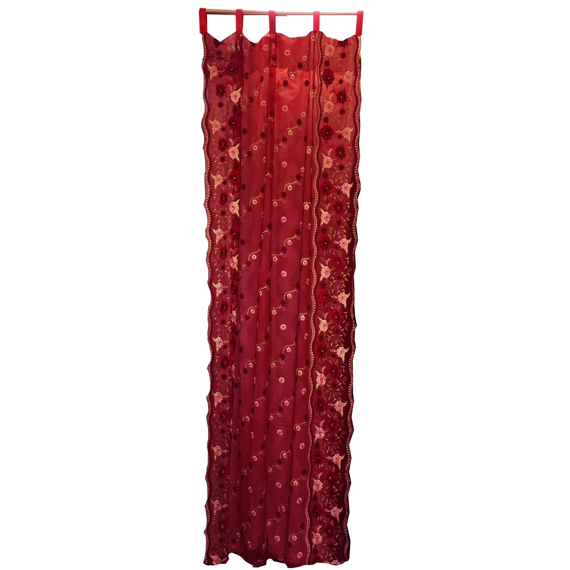 Single Curtains-Reds - Vintage India NYC