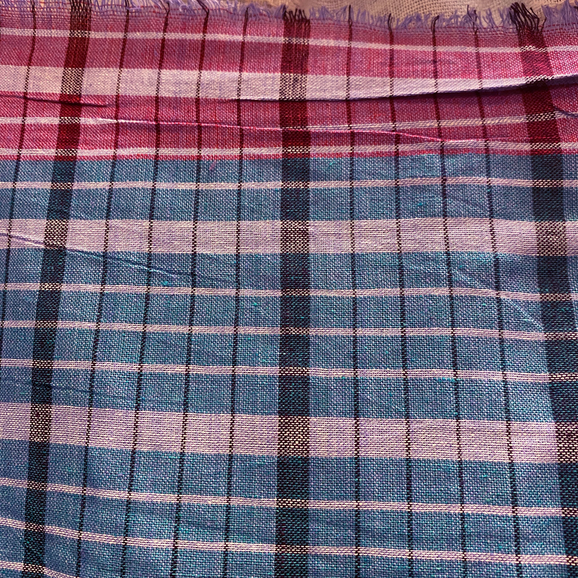 Plaid Gamcha Towel - Vintage India NYC