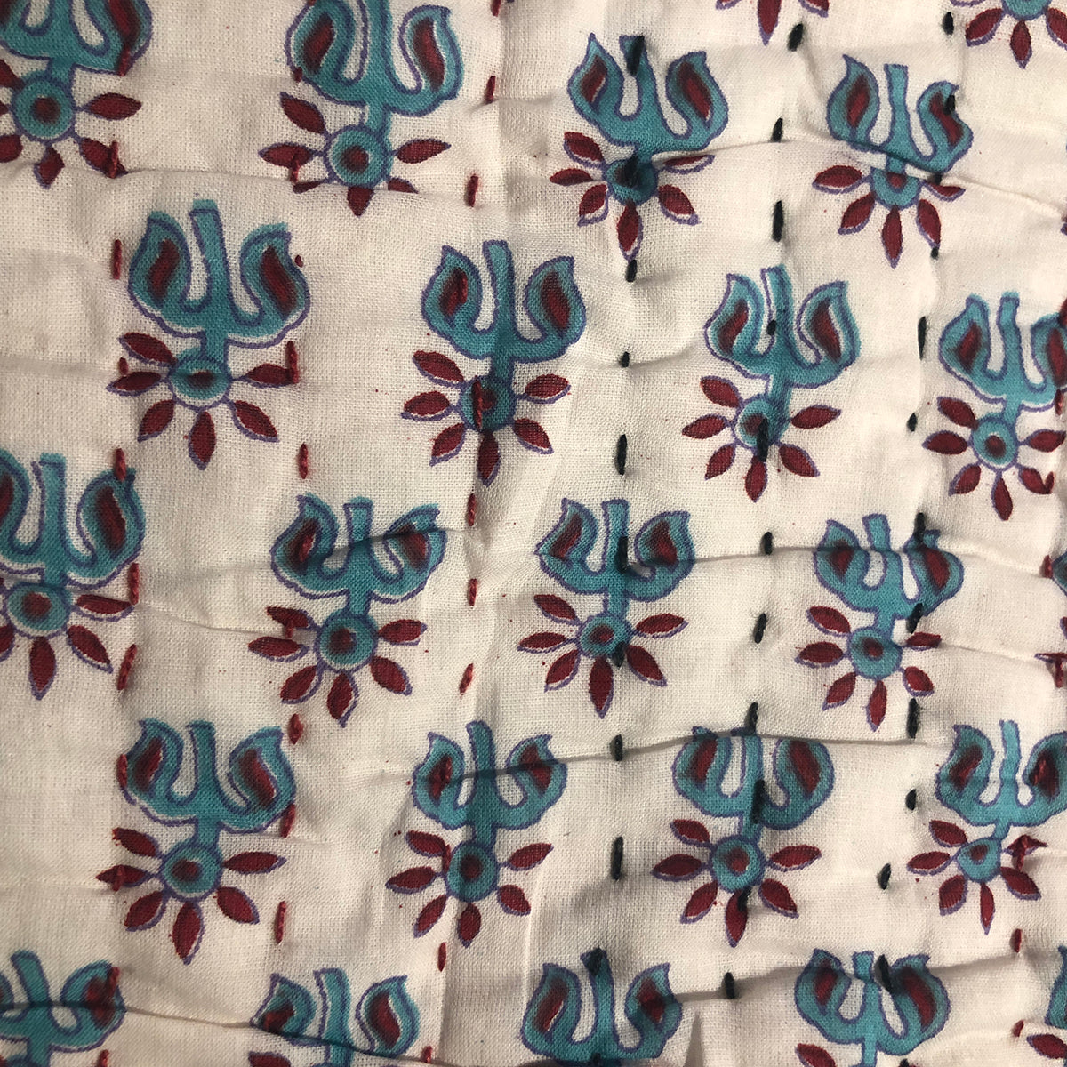 Blockprint Reversible Baby Blankets - Vintage India NYC