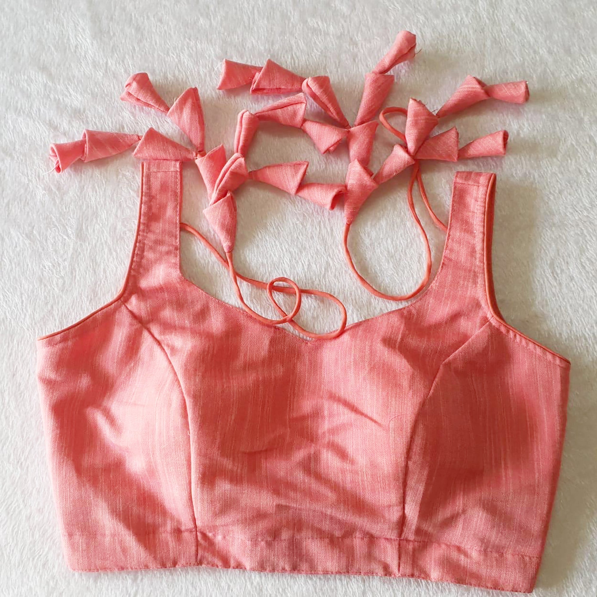 Linen Cotton Choli Blouses-7 Colors - Vintage India NYC