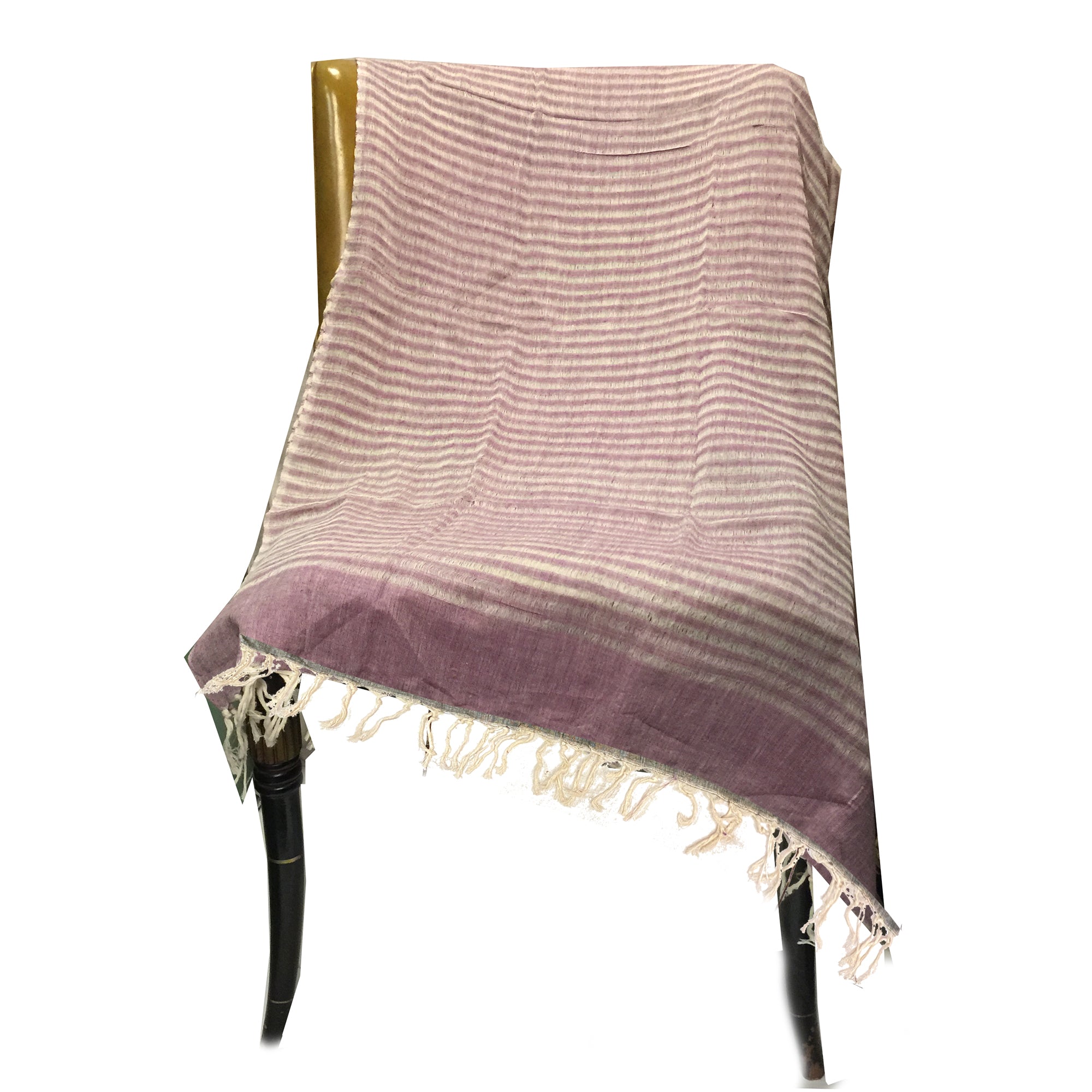 Handwoven Striped Cotton Scarves-10 Colors - Vintage India NYC