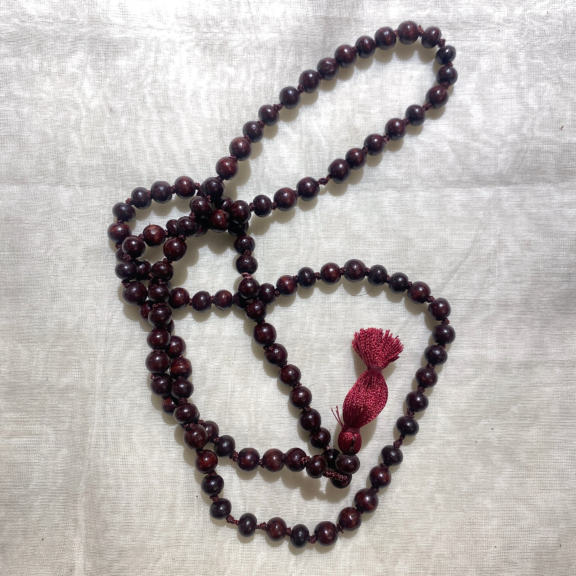 Rosewood Mala - Vintage India NYC