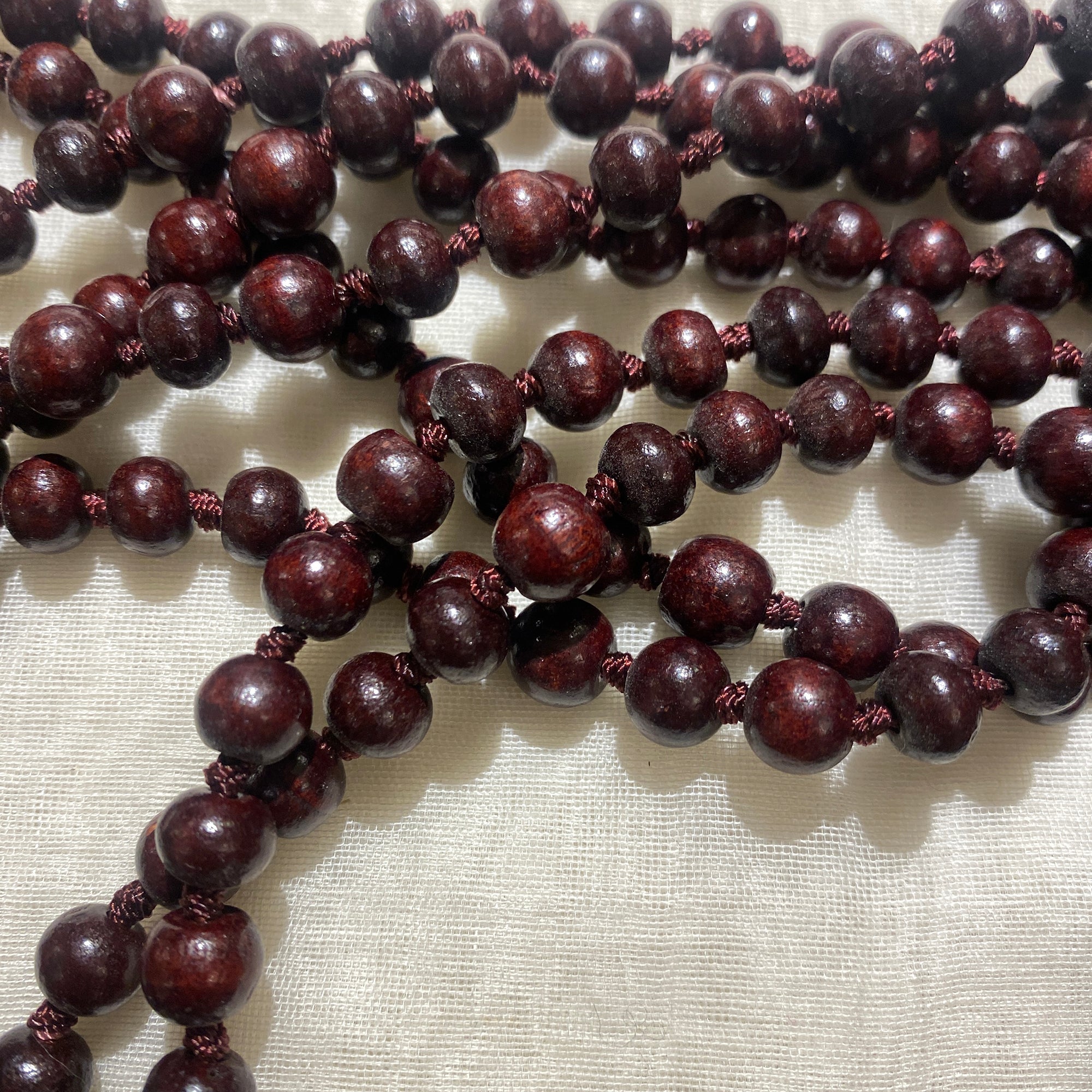 Rosewood Mala - Vintage India NYC