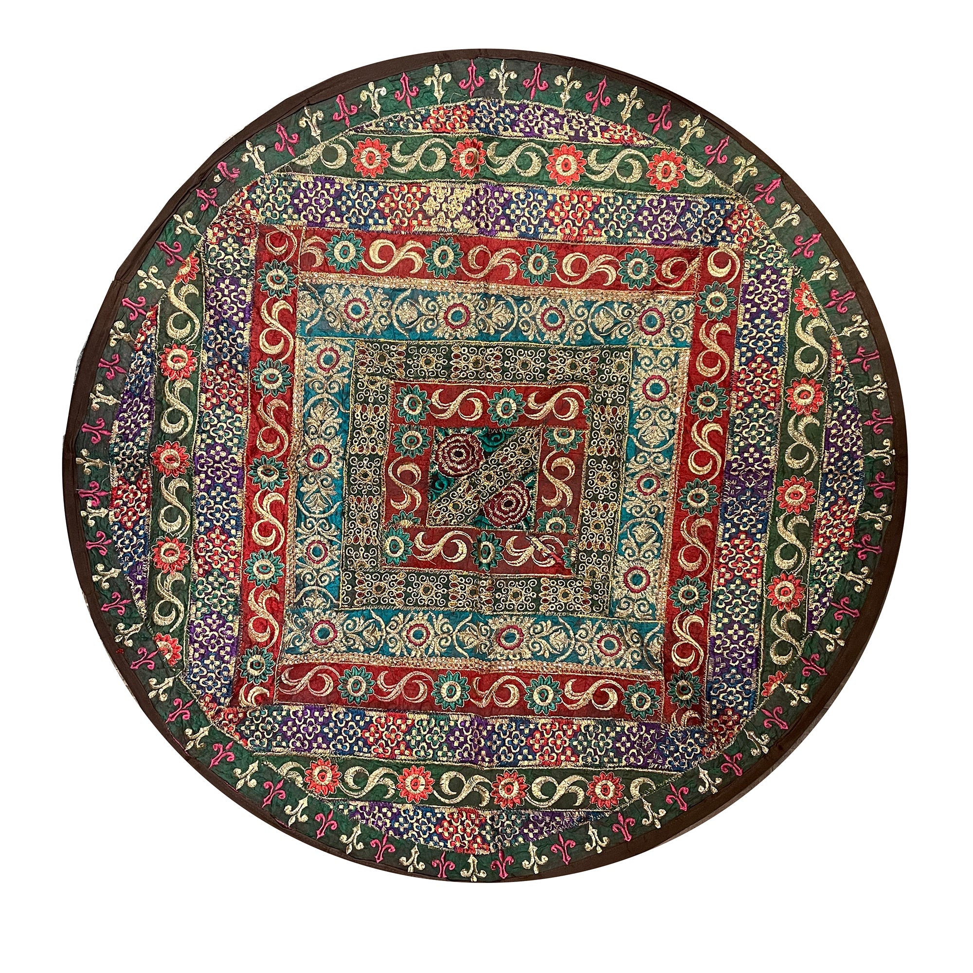 Round Wall Hanging/Table Decor 8992 - Vintage India NYC