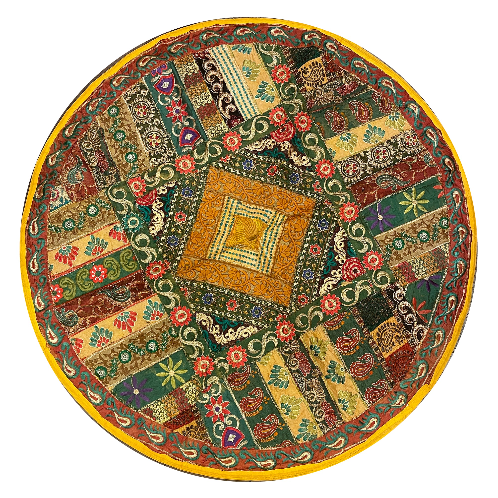 Round Wall Hanging/Table Decor 9547 - Vintage India NYC