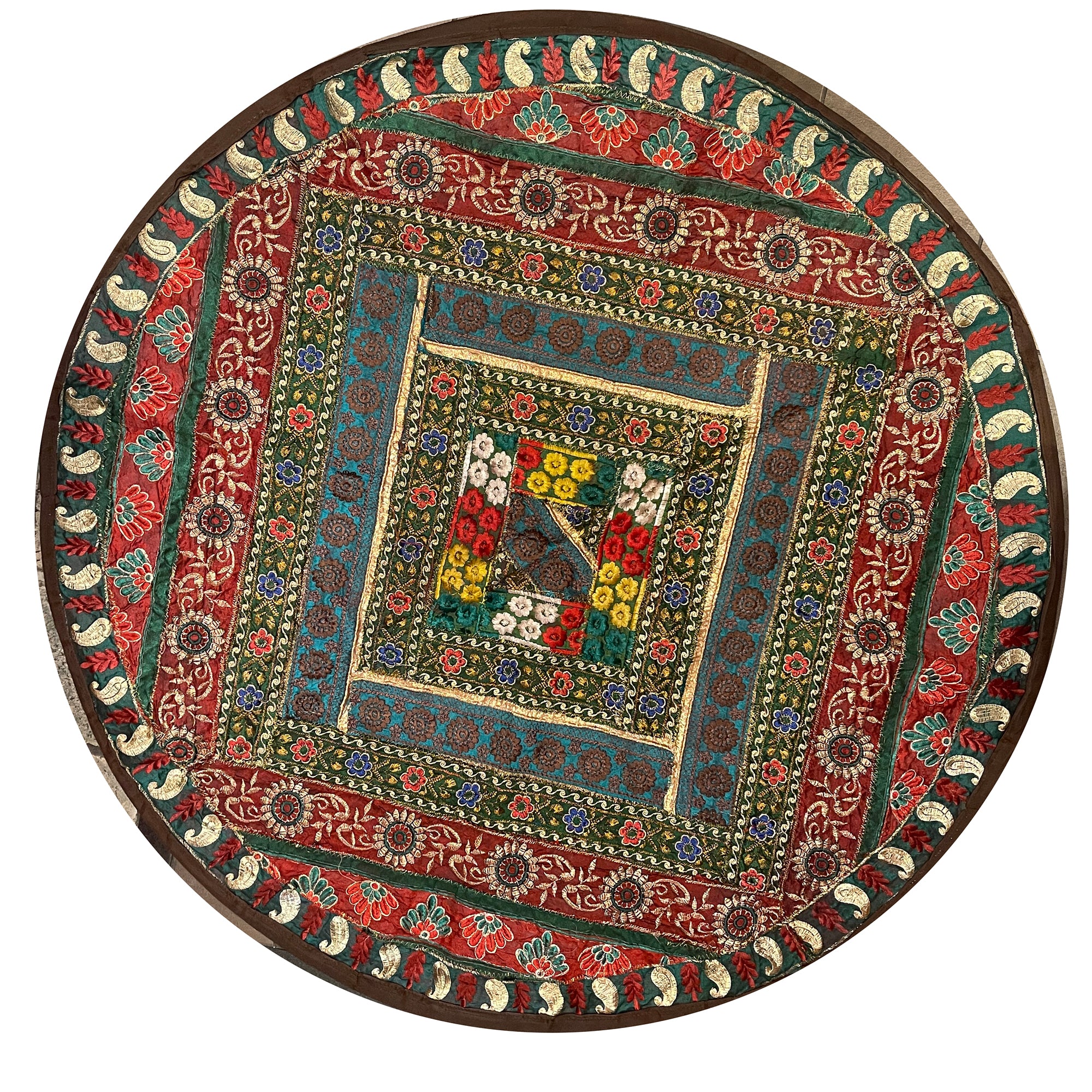 Round Wall Hanging/Table Decor  8995 - Vintage India NYC