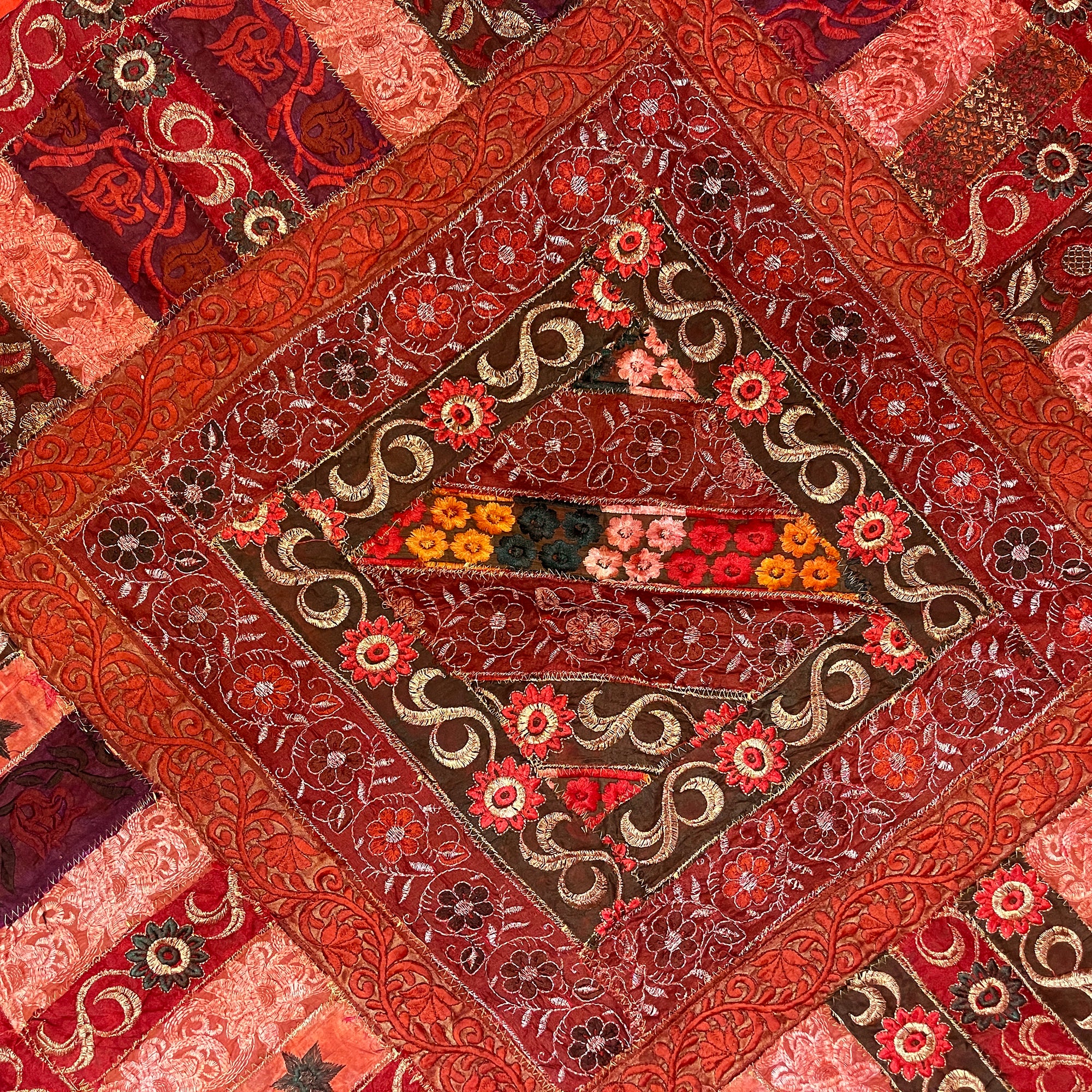 Round Wall Hanging/Table Decor 3163 - Vintage India NYC