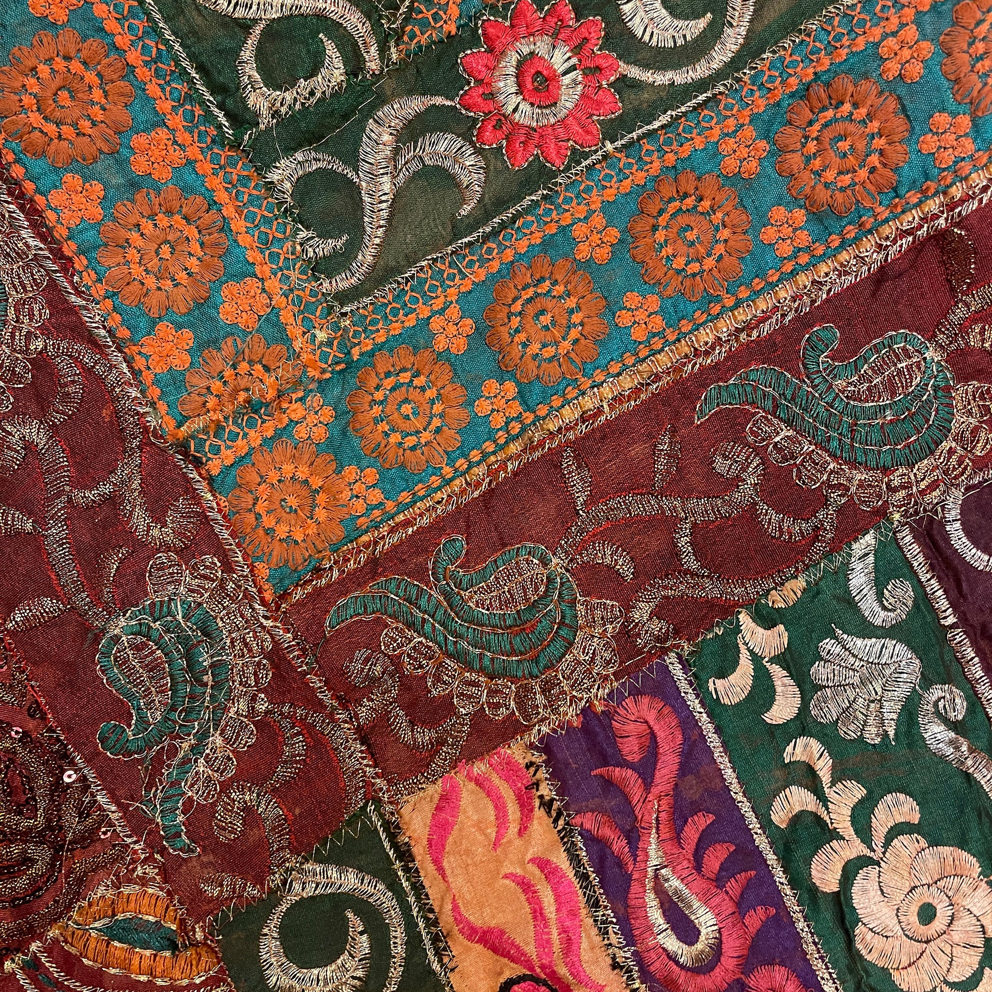 Round Wall Hanging/Table Decor 8991 - Vintage India NYC