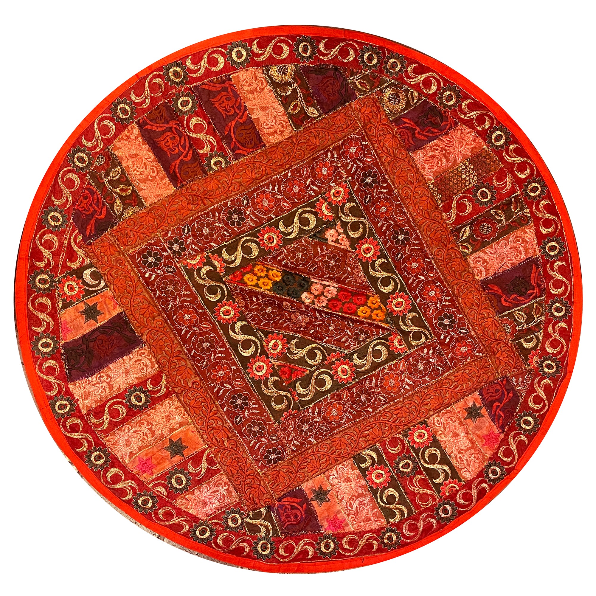 Round Wall Hanging/Table Decor 3163 - Vintage India NYC