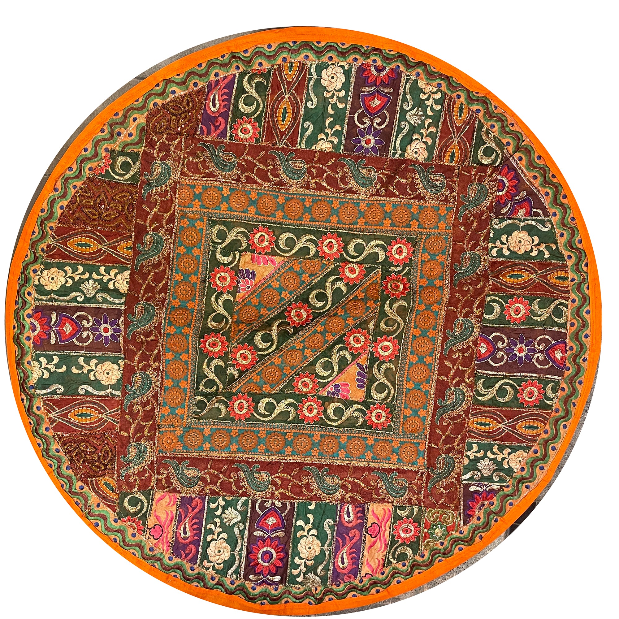 Round Wall Hanging/Table Decor 8991 - Vintage India NYC