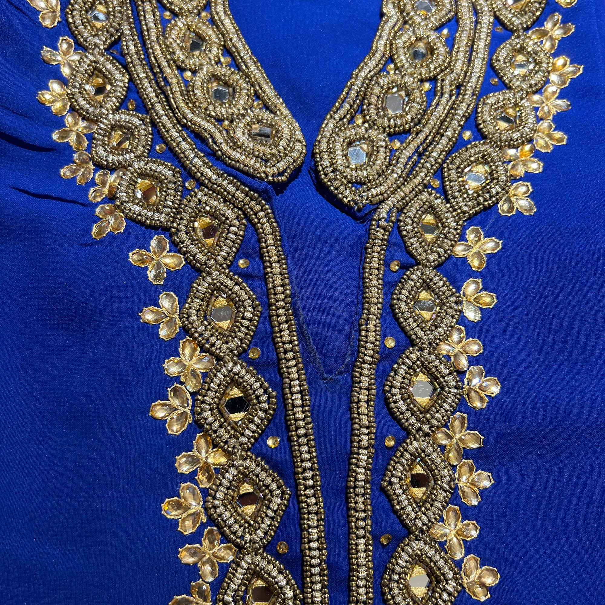 DT Georgette Kurti Size 48 - Vintage India NYC