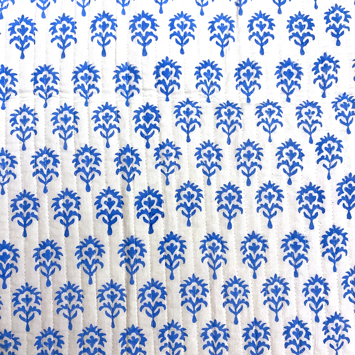 SC Blockprint Baby Blankets-Royal - Vintage India NYC