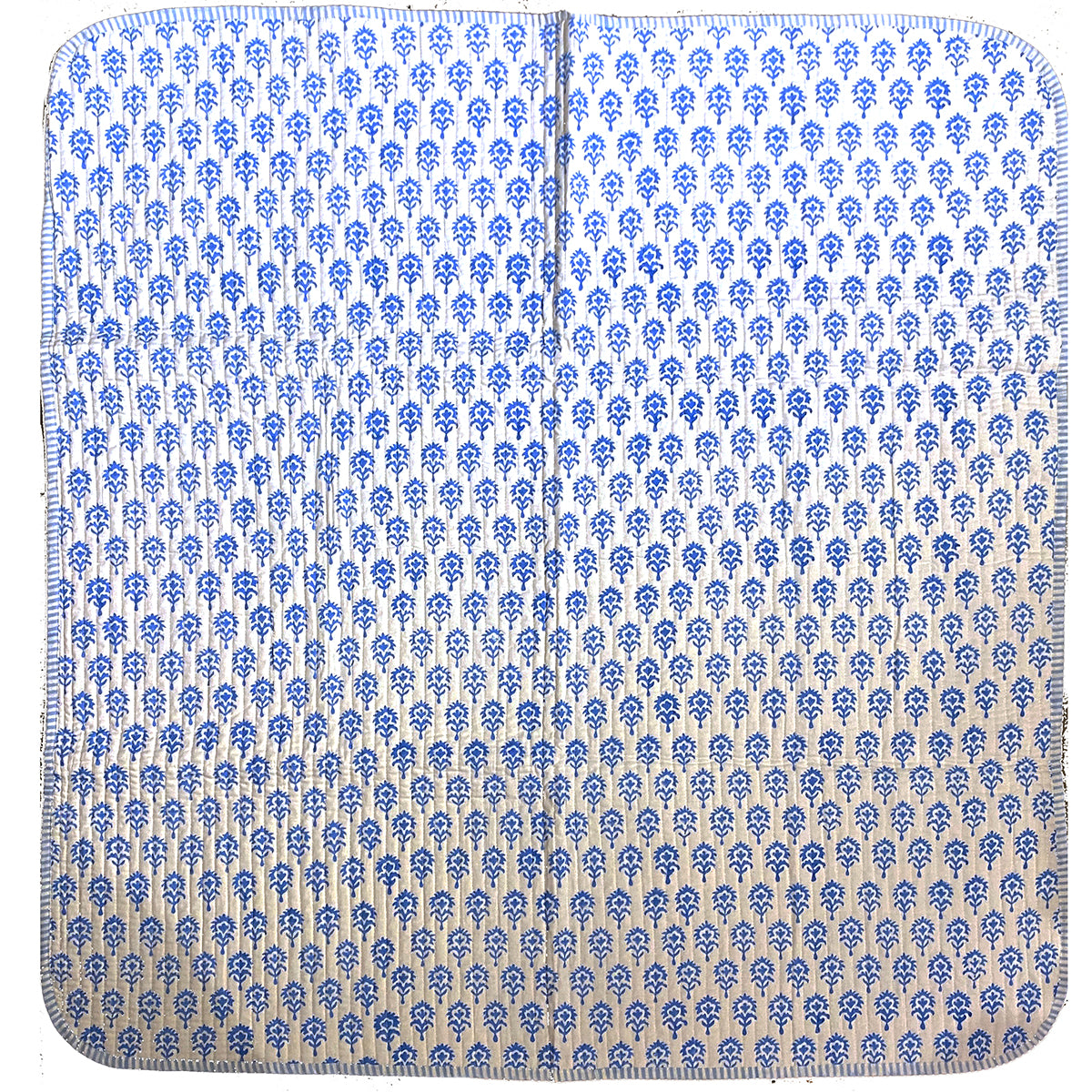 SC Blockprint Baby Blankets-Royal - Vintage India NYC