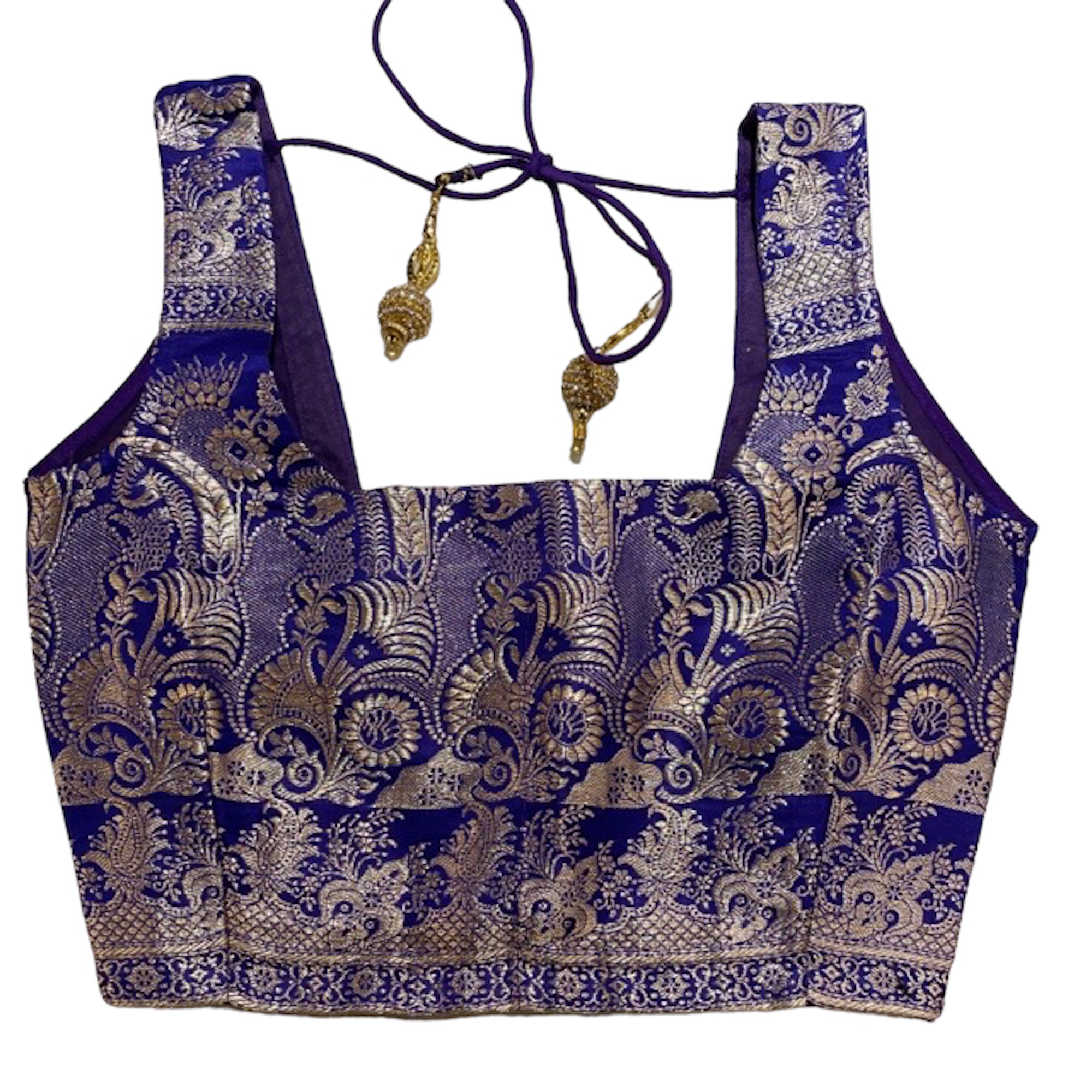 Brocade Saree Blouses-Size 30 - Vintage India NYC