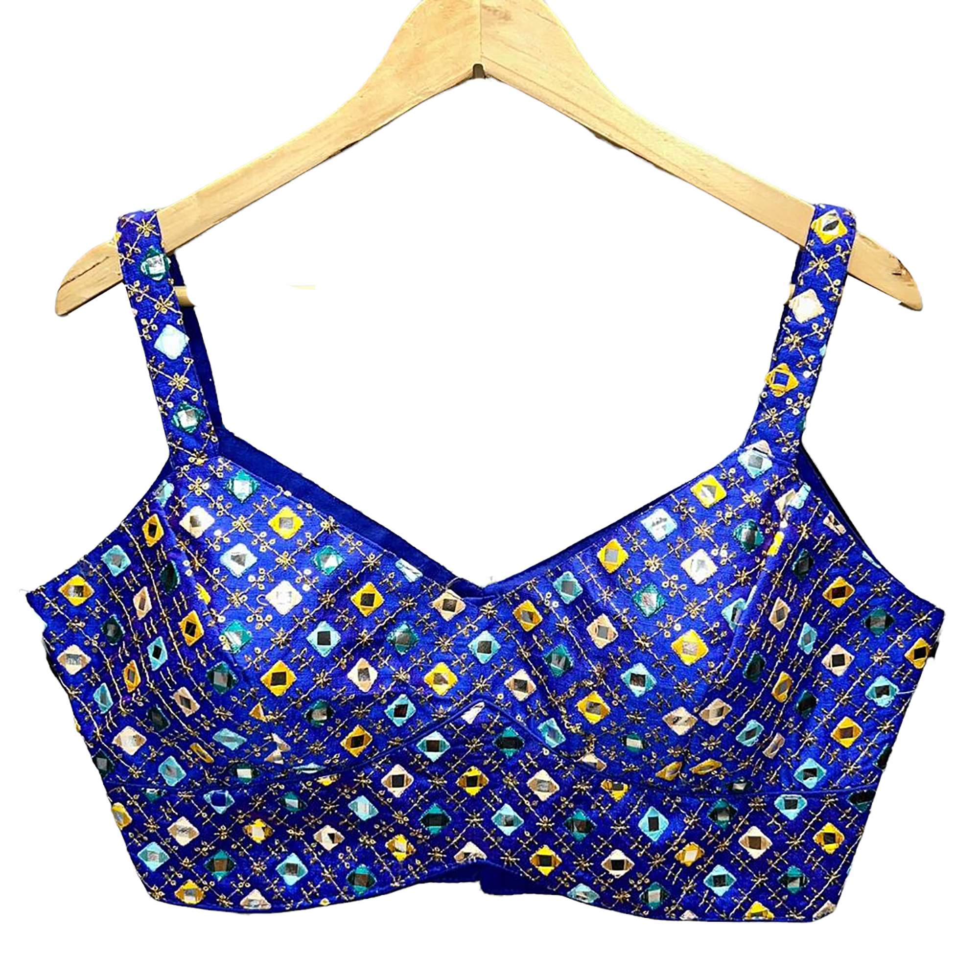 Mirrored Choli Blouse-5 Colors - Vintage India NYC
