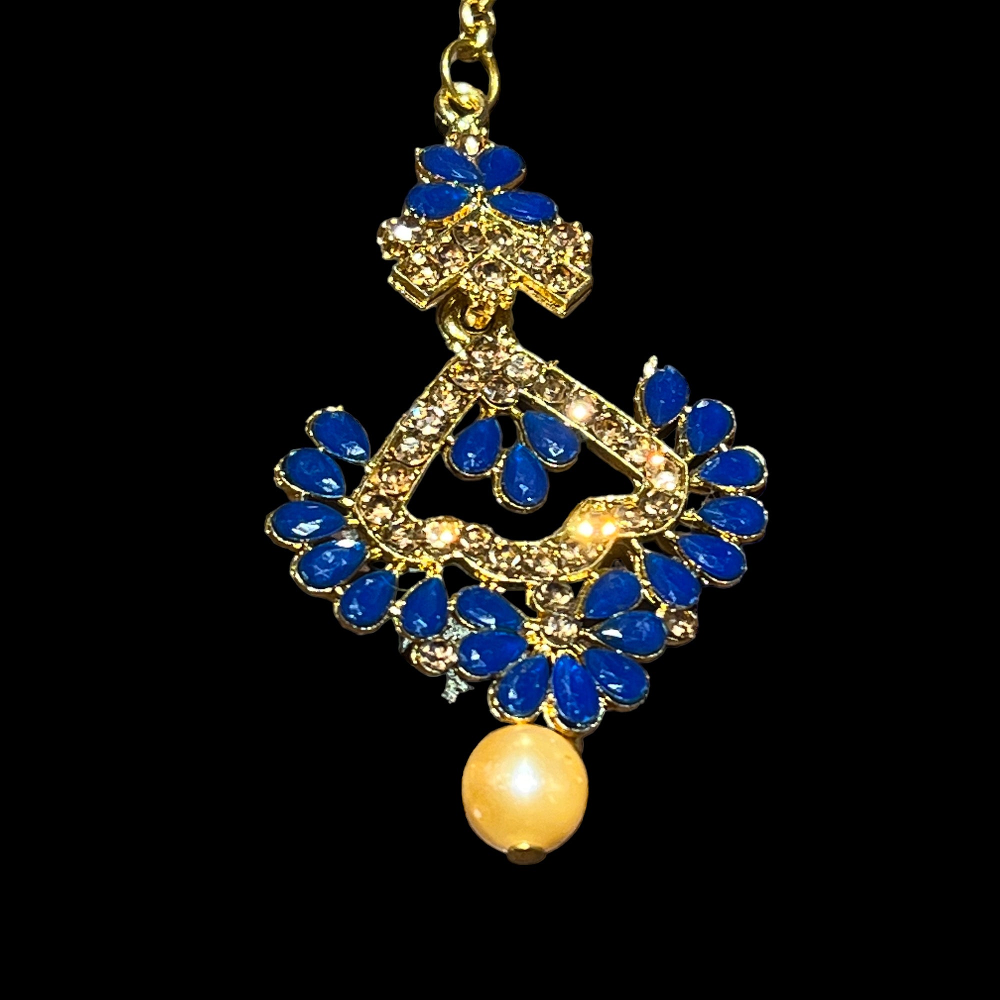 Flower Petal Maang Tikkas-6 Colors - Vintage India NYC