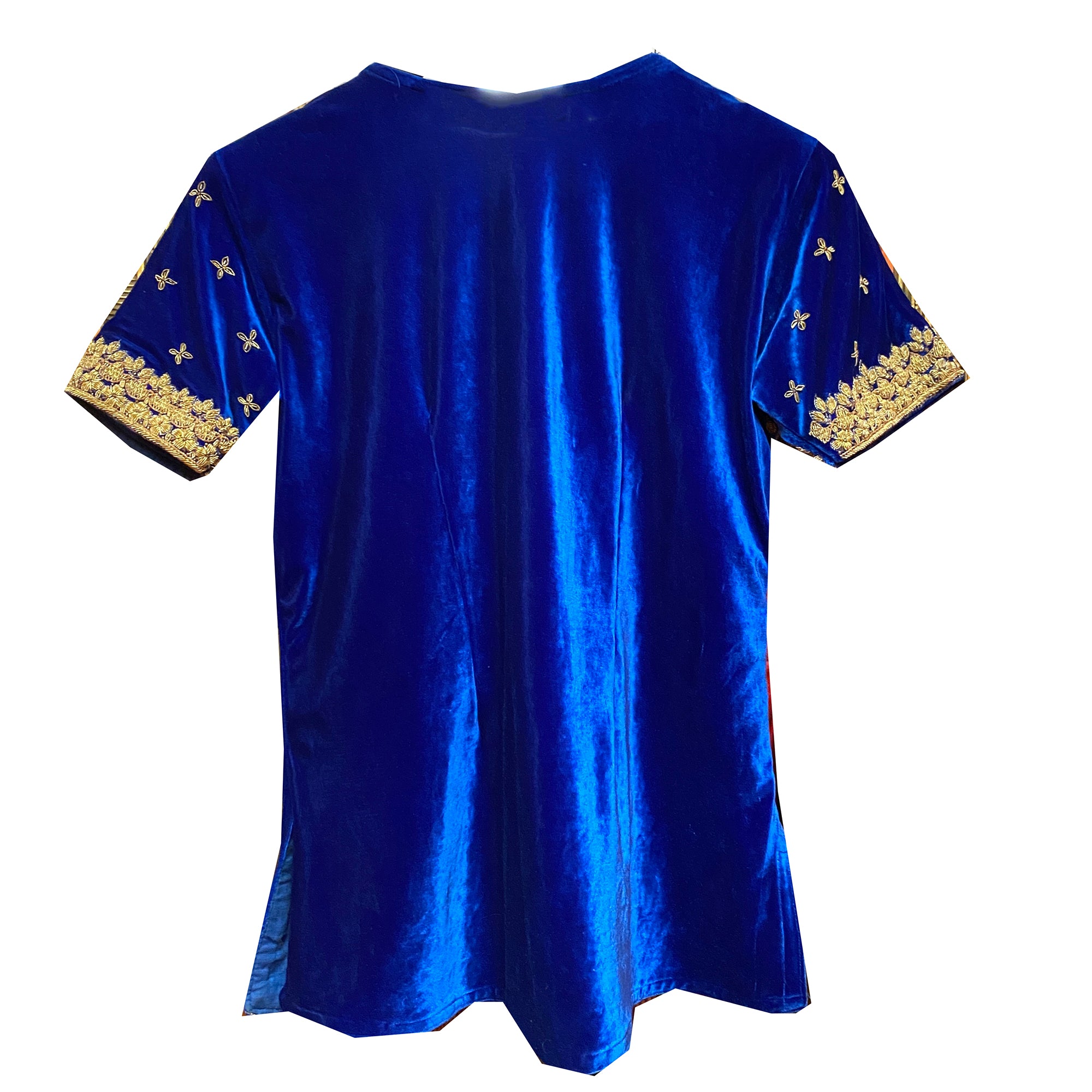 Royal Velvet Top with Zardosi Embroidery - Vintage India NYC