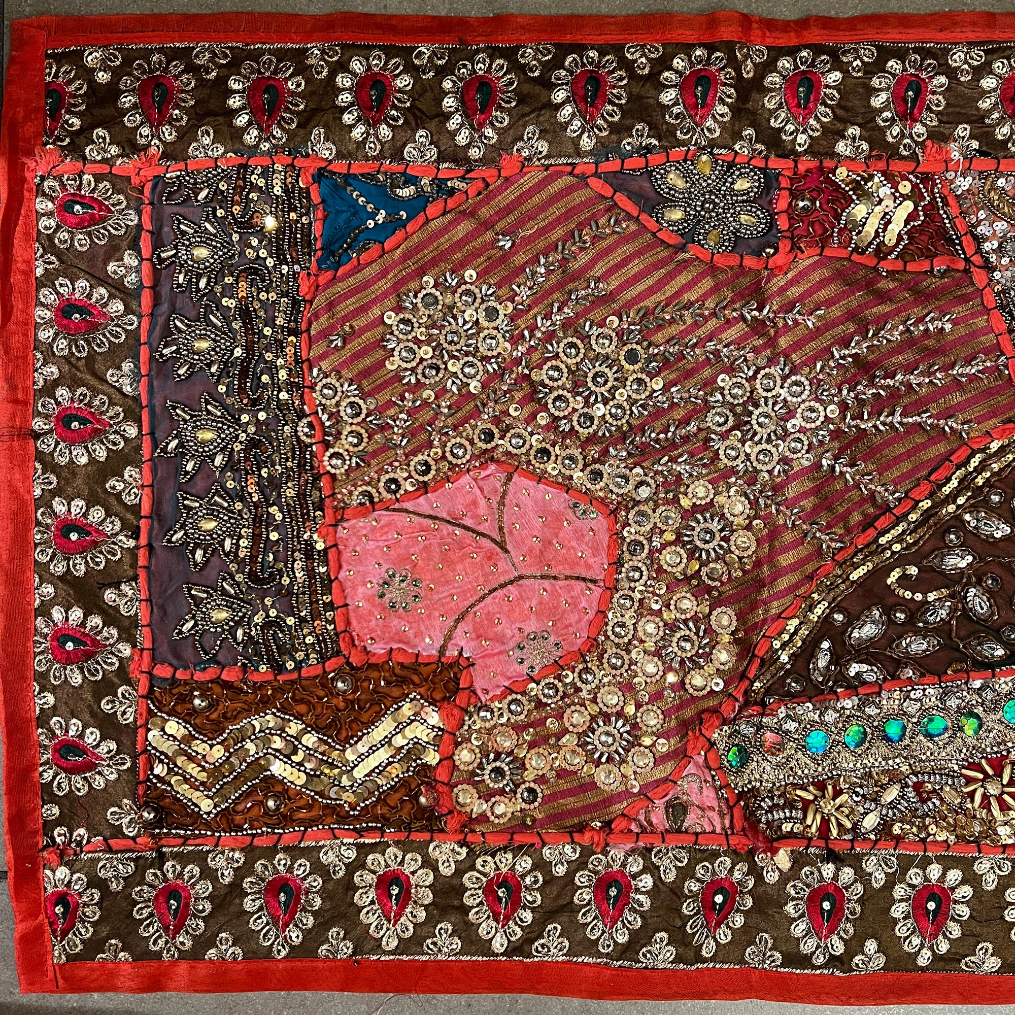 Handmade Embroidered Jeweled Runners-10 Styles - Vintage India NYC