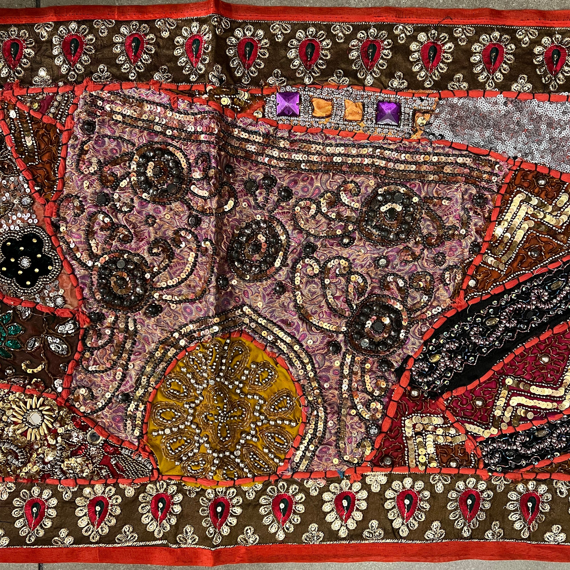 Handmade Embroidered Jeweled Runners-10 Styles - Vintage India NYC