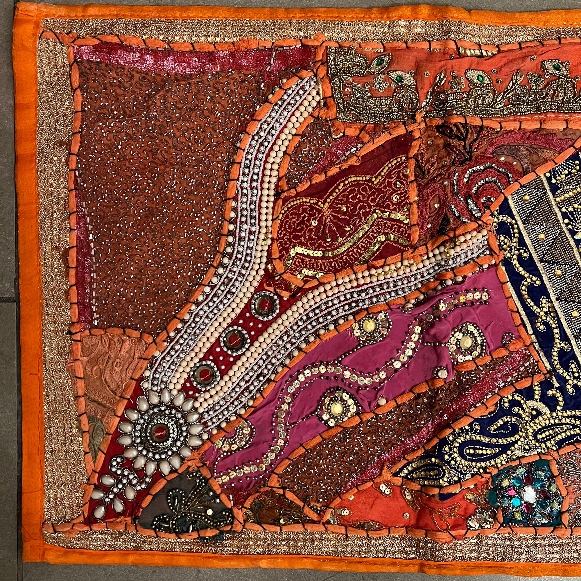 Handmade Embroidered Jeweled Runners-10 Styles - Vintage India NYC