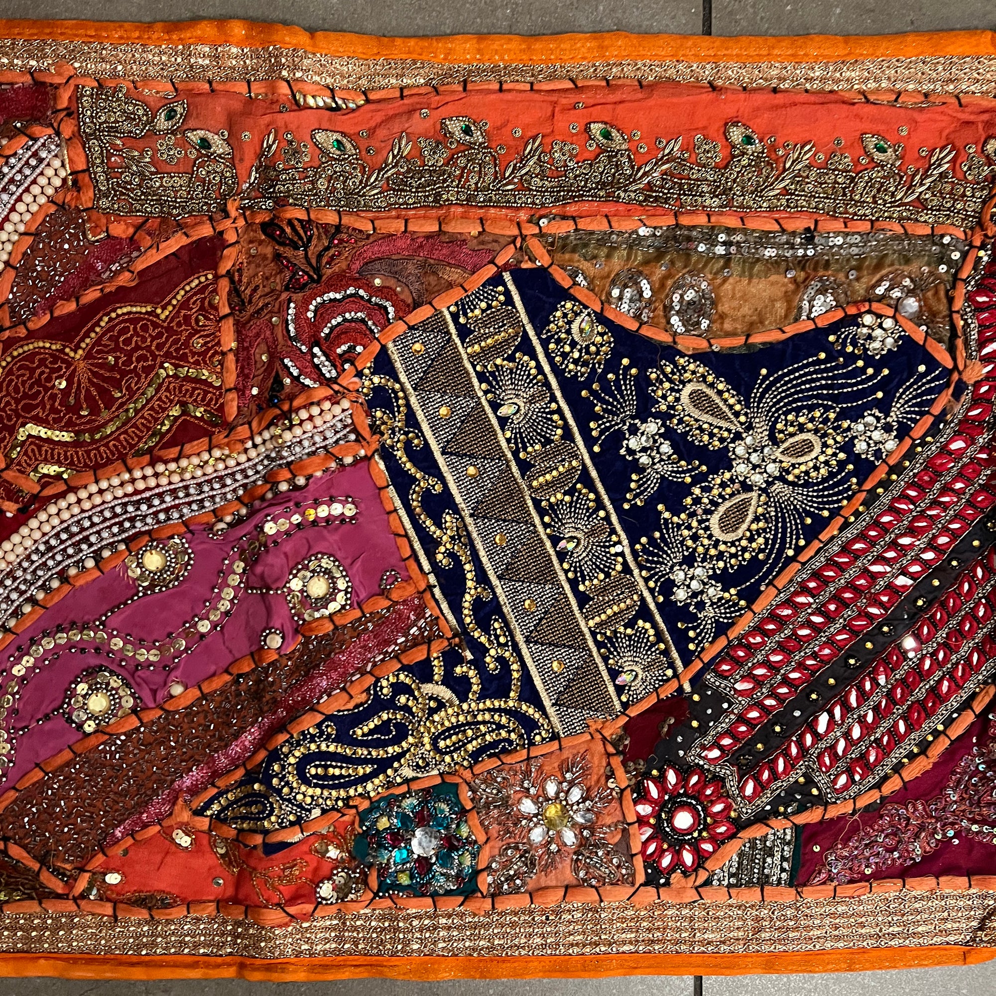 Handmade Embroidered Jeweled Runners-10 Styles - Vintage India NYC