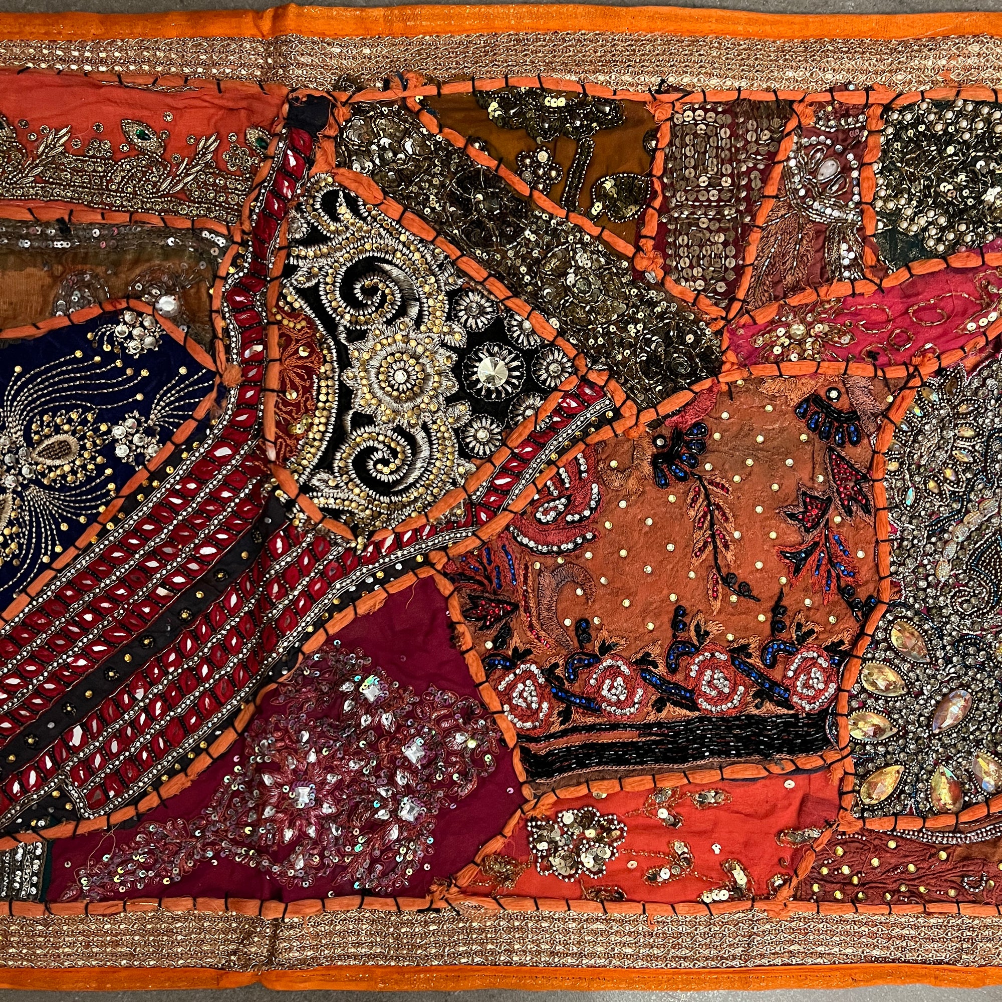 Handmade Embroidered Jeweled Runners-10 Styles - Vintage India NYC