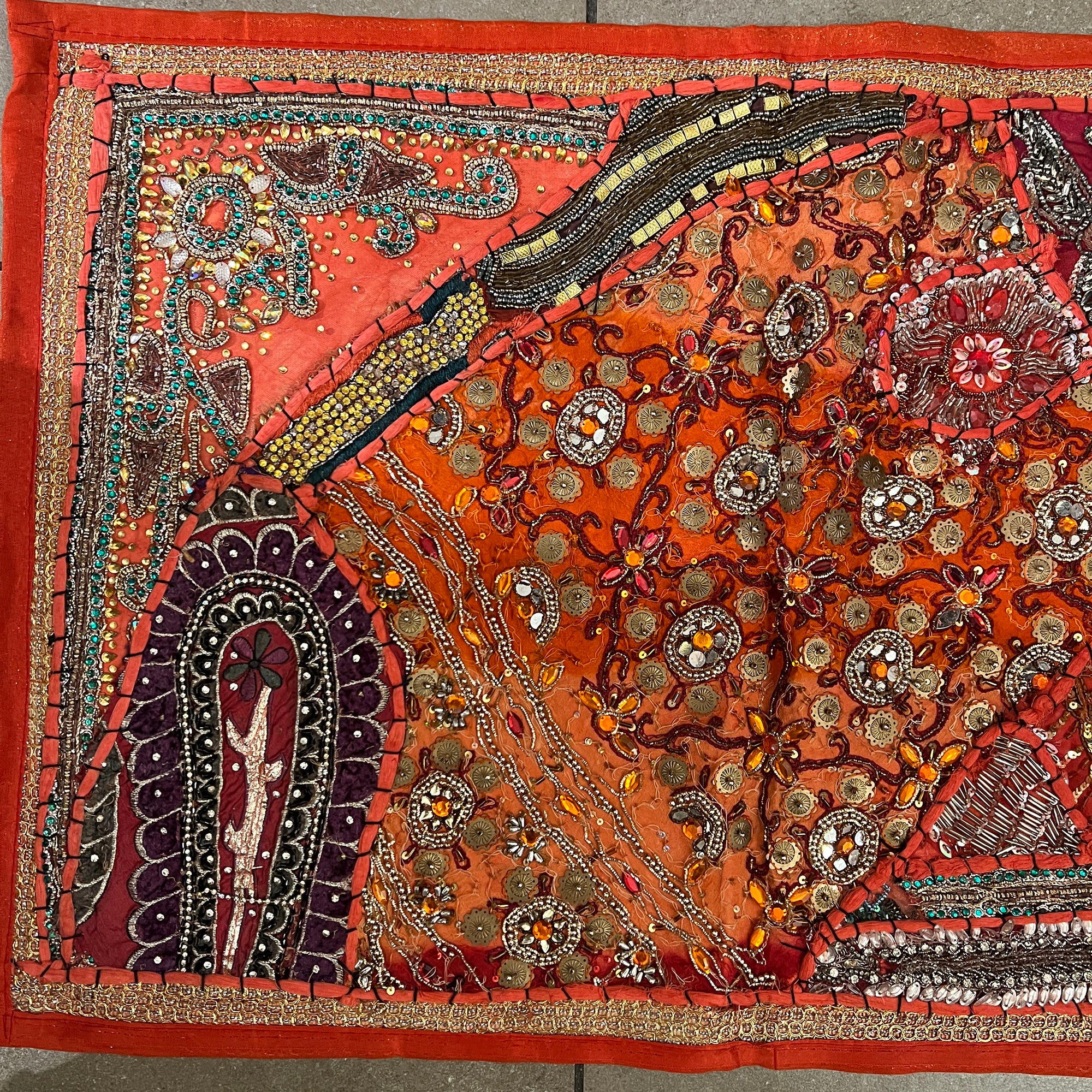 Handmade Embroidered Jeweled Runners-10 Styles - Vintage India NYC