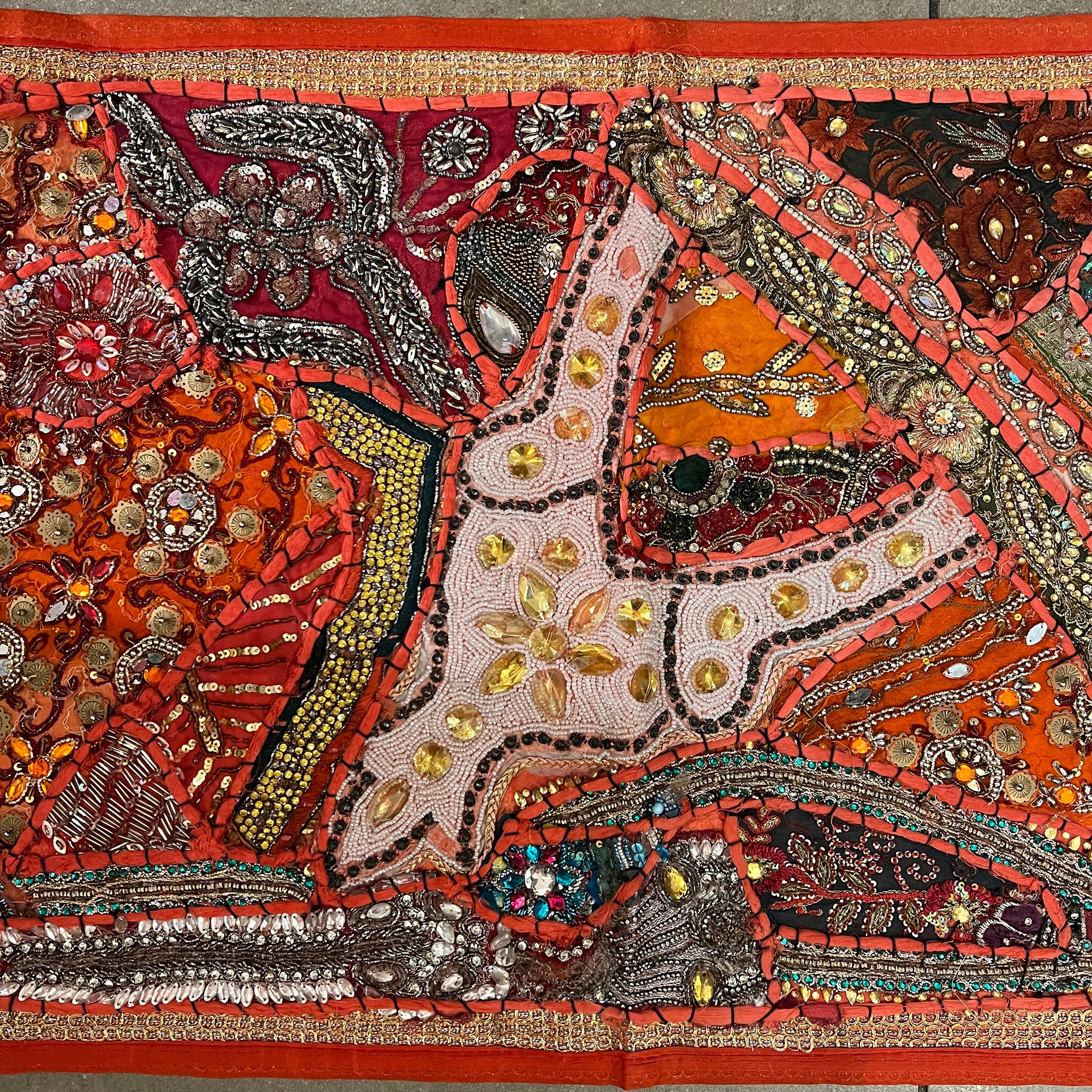 Handmade Embroidered Jeweled Runners-10 Styles - Vintage India NYC