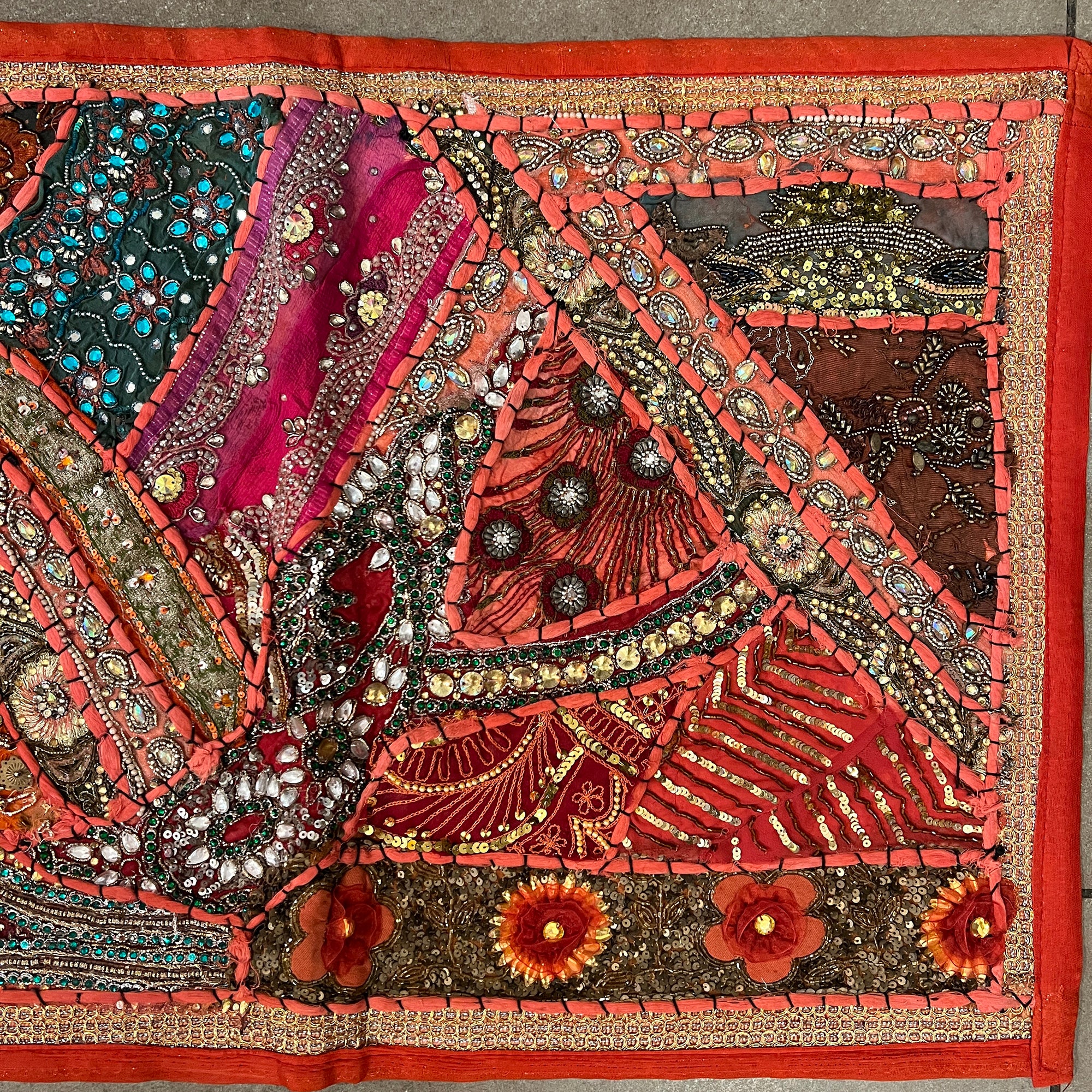 Handmade Embroidered Jeweled Runners-10 Styles - Vintage India NYC