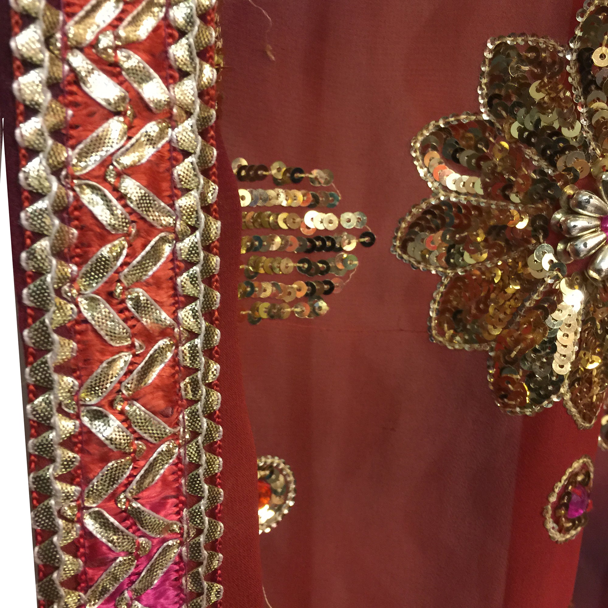 Single Curtains-Reds - Vintage India NYC