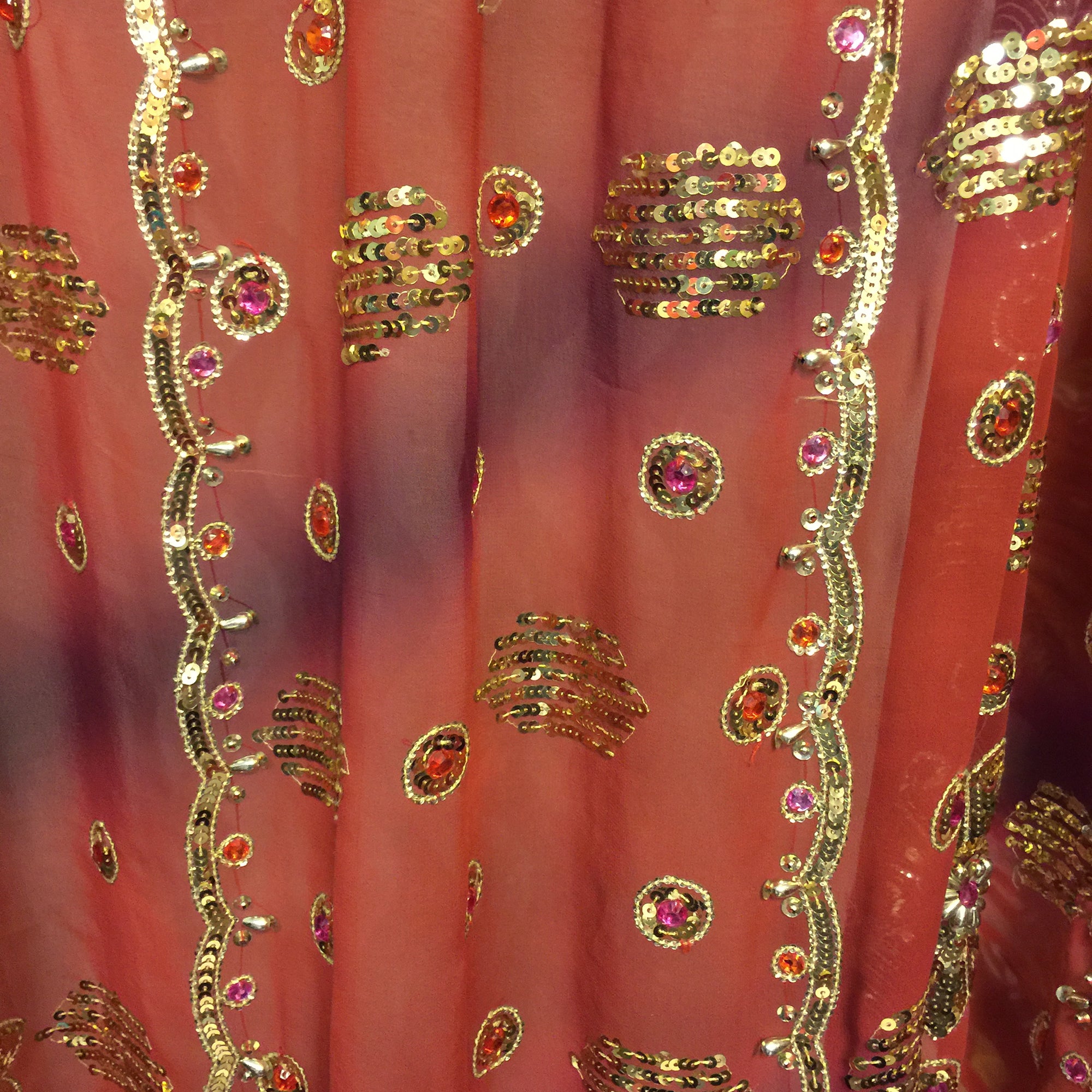 Single Curtains-Reds - Vintage India NYC