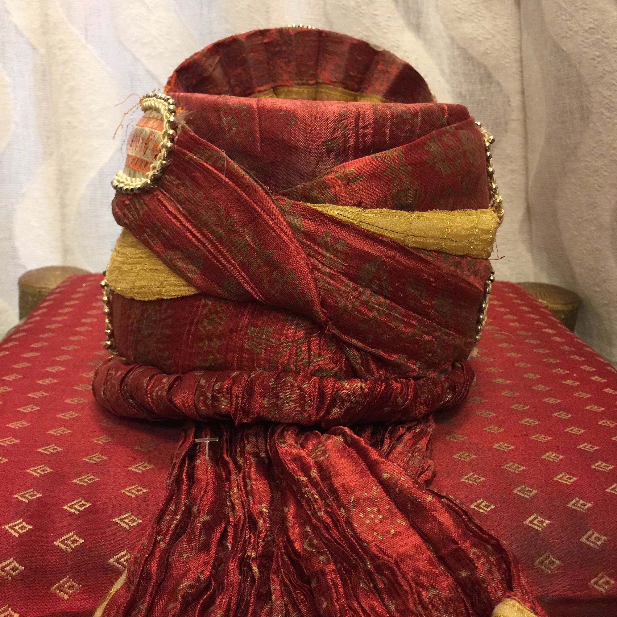 Boys Rust Pagri - Vintage India NYC
