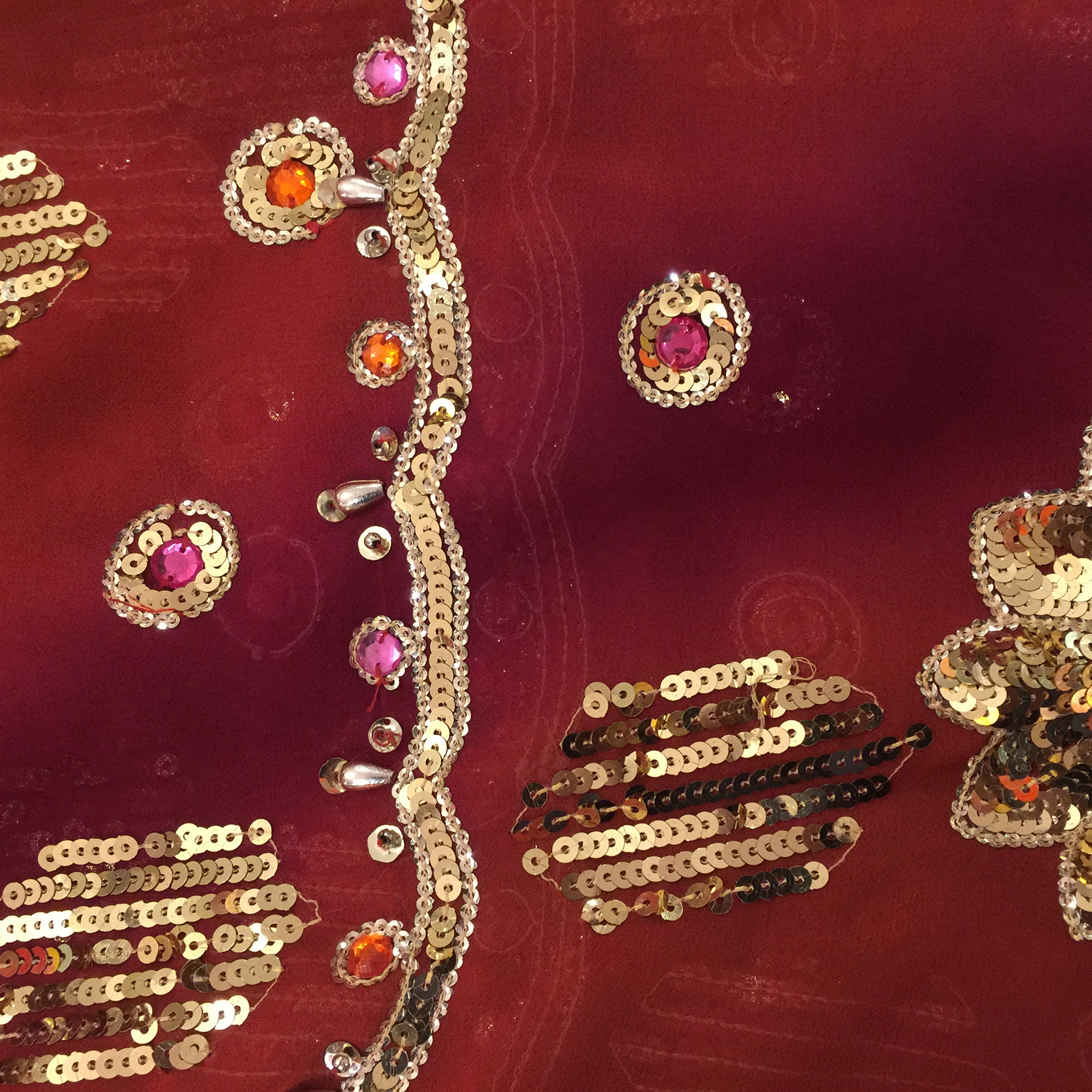 Single Curtains-Reds - Vintage India NYC