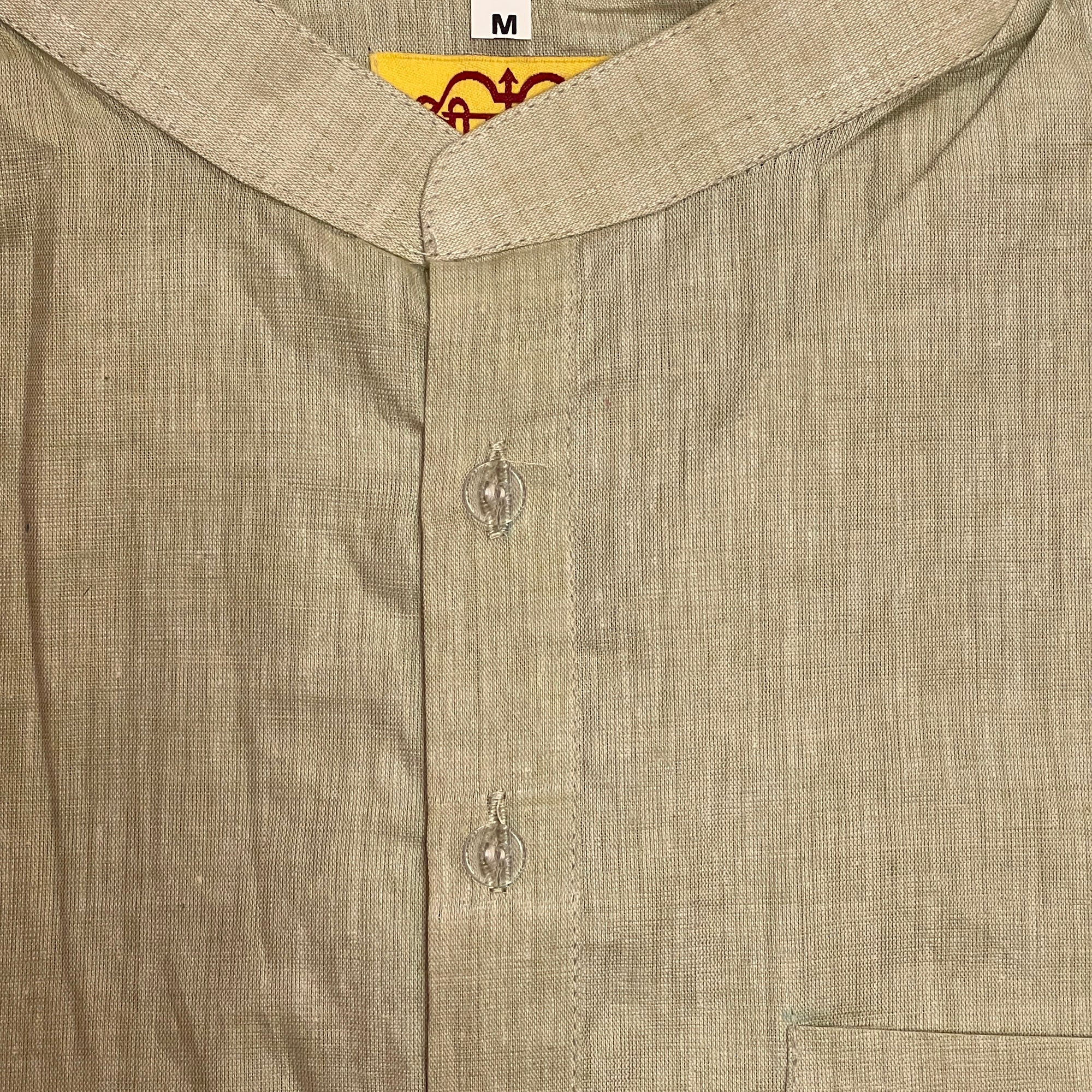 Solid Khadi Kurtas-Size 38 - Vintage India NYC